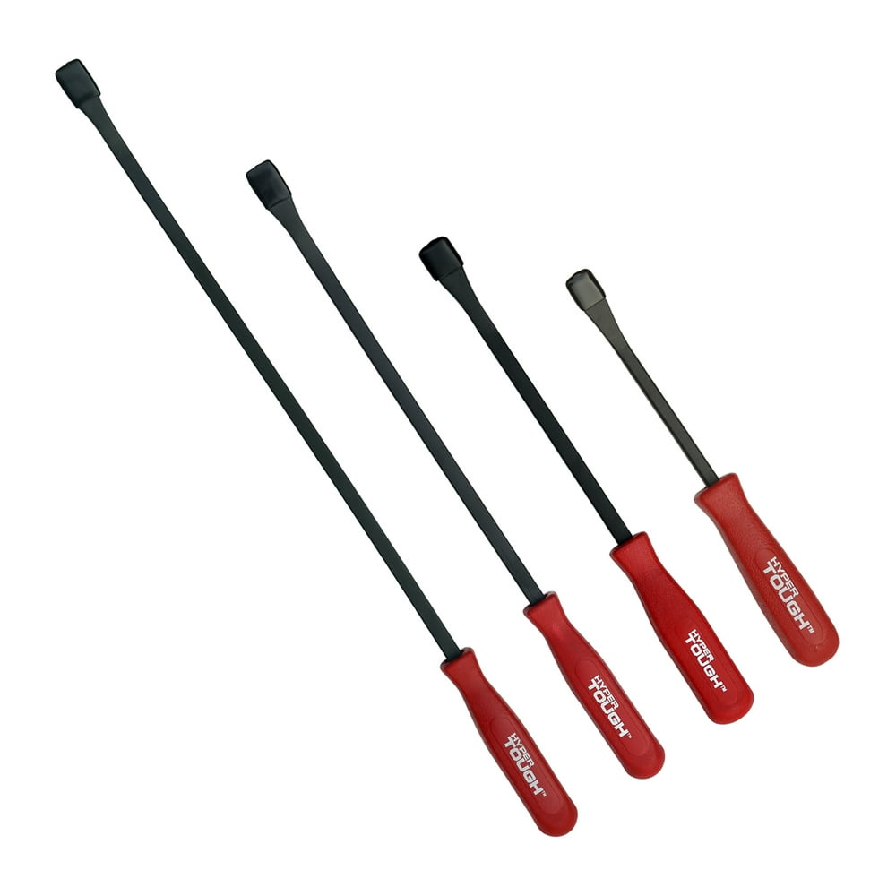 Hyper Tough HT Pry Bar 4pc Set with Plastic Handle - Image 1