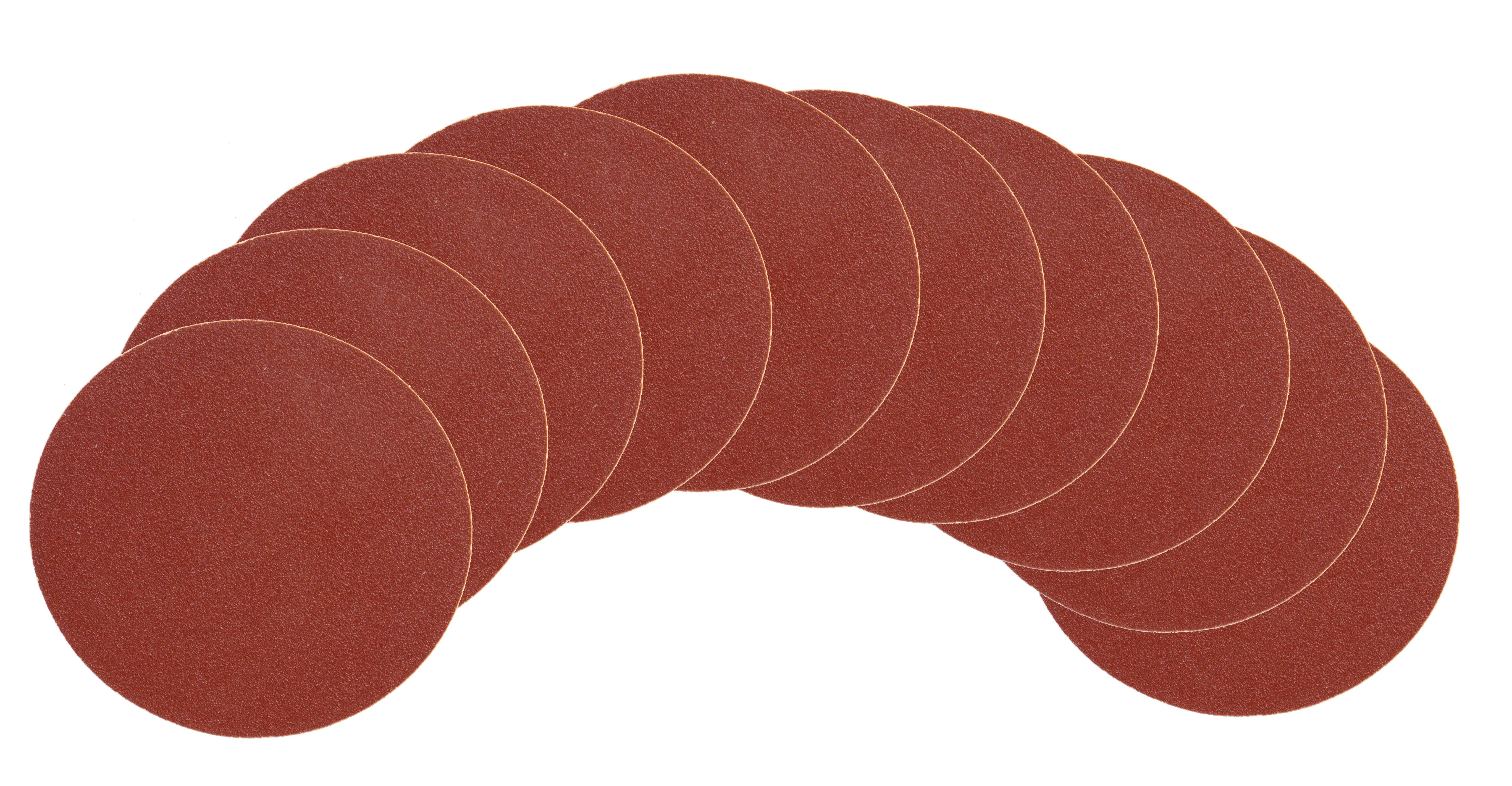 WEN 80-Grit Adhesive-Backed 9-Inch Disc Sandpaper, 10-Pack - Image 1