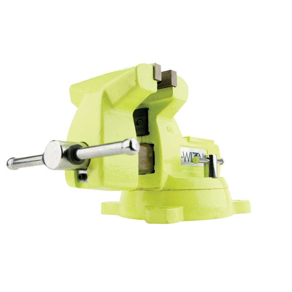 5 in. Mechanics High Visibility Safety Vise with Swivel Base, 3-3/4 in. Throat Depth - Image 1