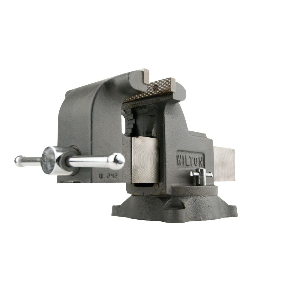Wilton Shop Vise 6 In. Jaw Width 6 In. Jaw Opening 3-1/2 In. Throat Depth - Image 1