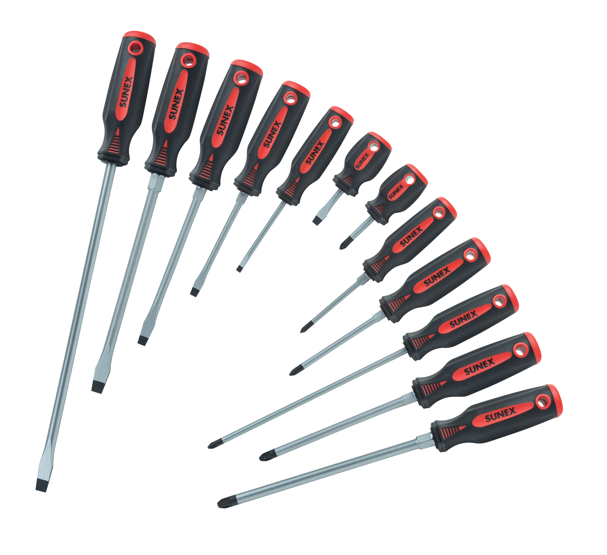 SUNEX TOOLS 1112SS Combination Screwdriver Set, 12Piece - Image 1
