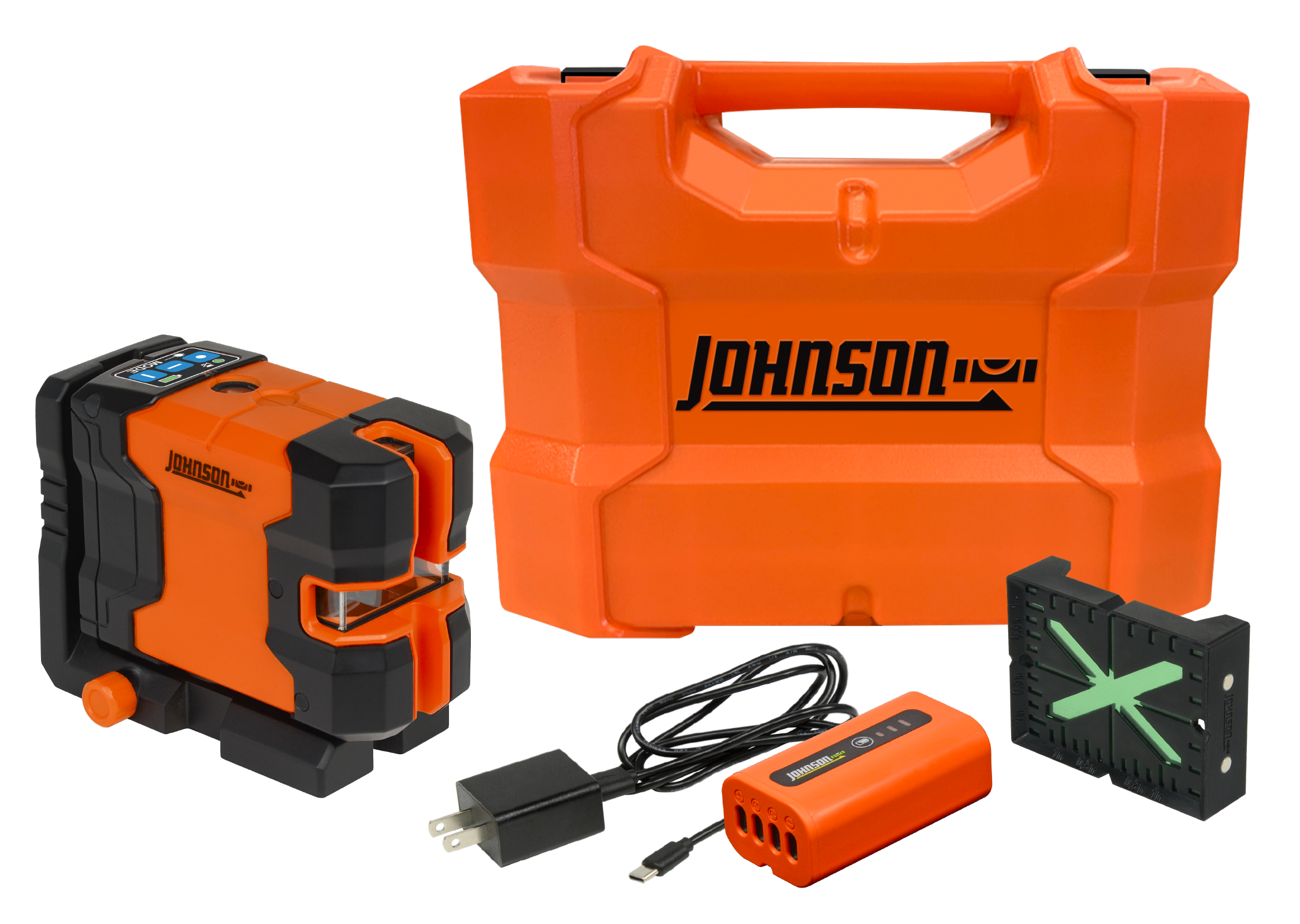 Johnson Level 125-ft Green Plumb and forward Self-Leveling Cross-line/Horizontal plane Laser Level Kit - Image 1