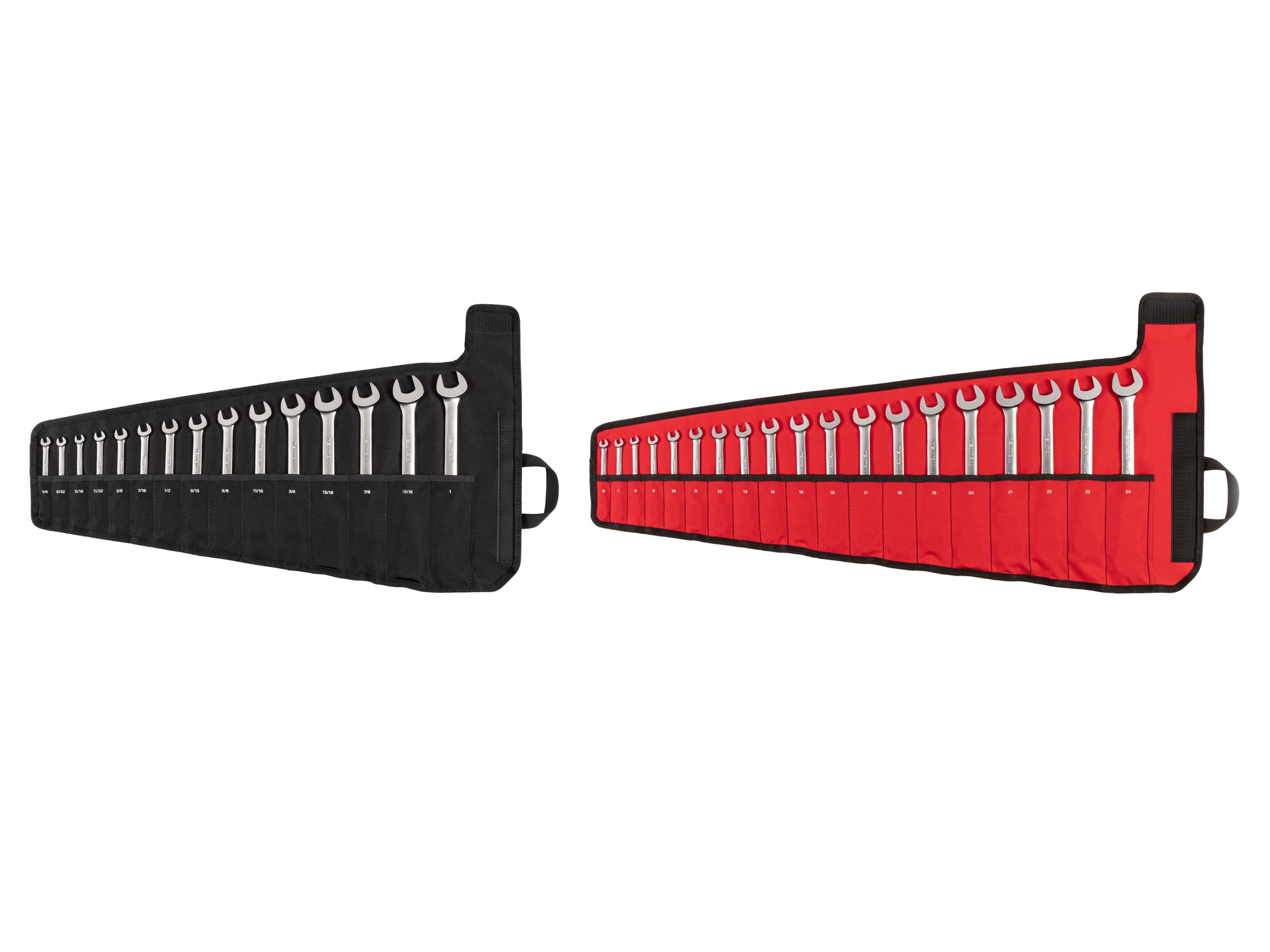 34-Piece (1/4-1 in., 6-24 mm) Flex Head 12-Point Ratcheting Combination Wrench Set with Pouch - Image 1