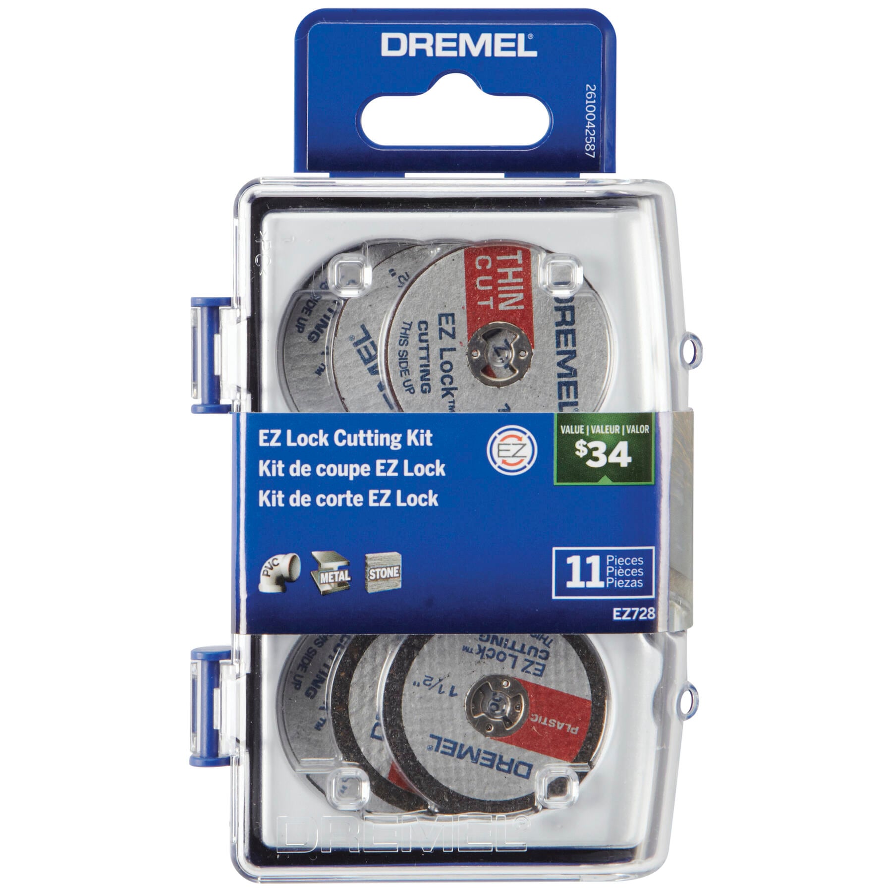 CuttingRotaryAccessoryKit, 11pcs, w/Case - Image 1