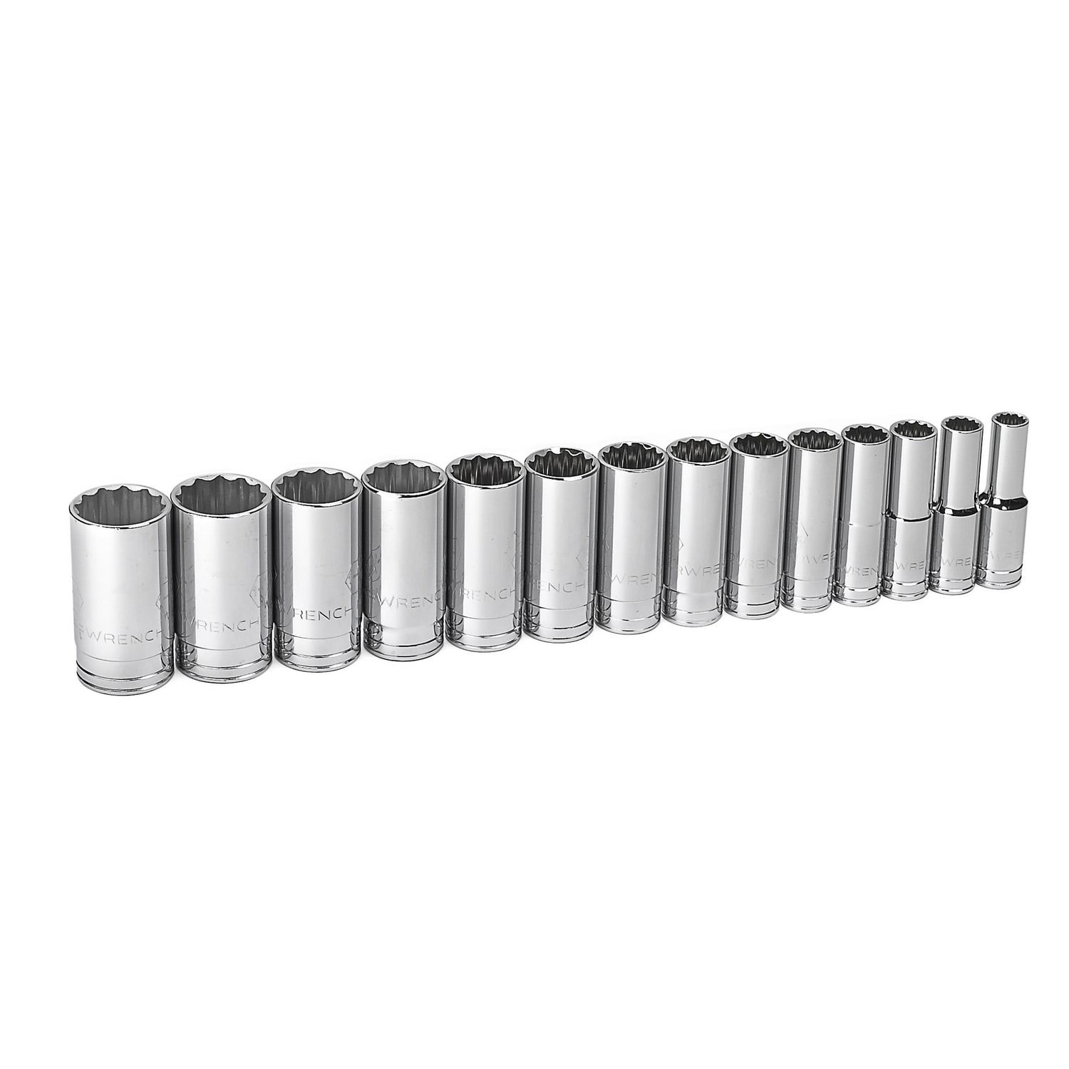 GEARWRENCH 1/2-in Drive Standard (SAE) Deep Socket Set 14 -Pieces - Image 1