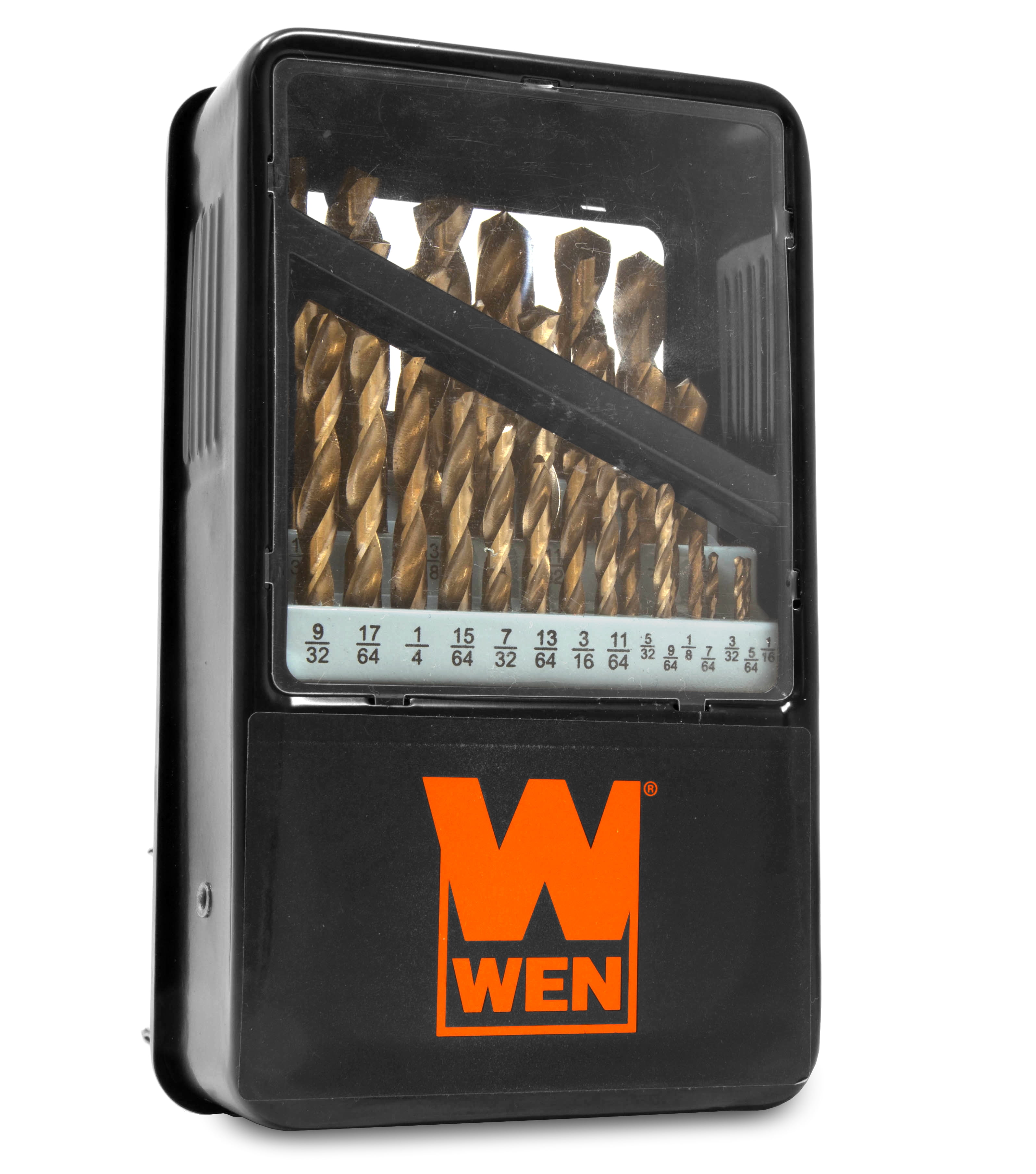 WEN 29-Piece Gold Oxide HSS Drill Bit Set with Carrying Case - Image 1