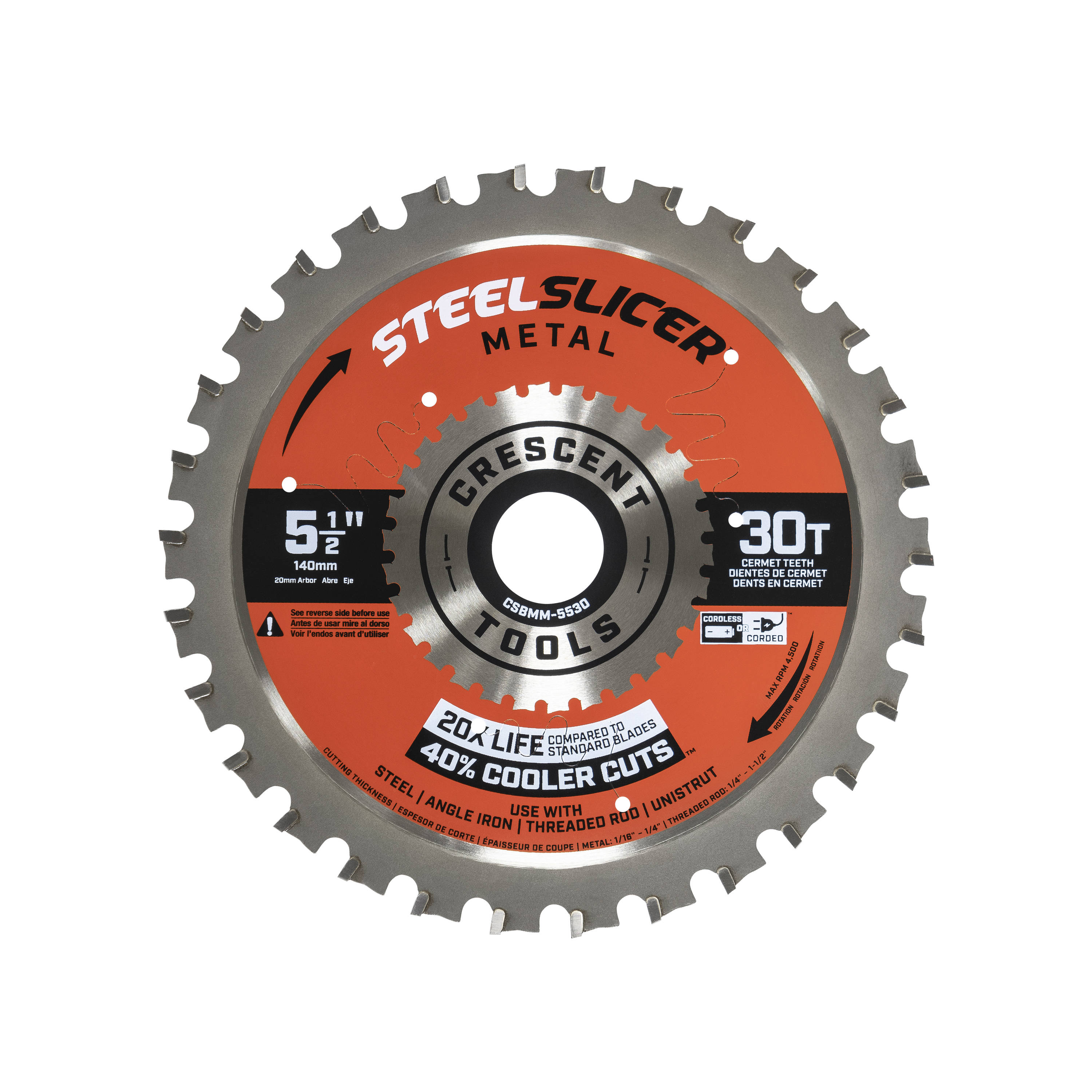 Crescent Medium Metal 5-1/2-in 30 -Tooth Cermet Circular saw blade Individual - Image 1