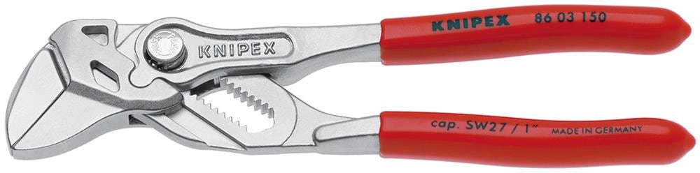 Heavy Duty Forged Steel 6 in. Pliers Wrench with Nickel Plating - Image 1