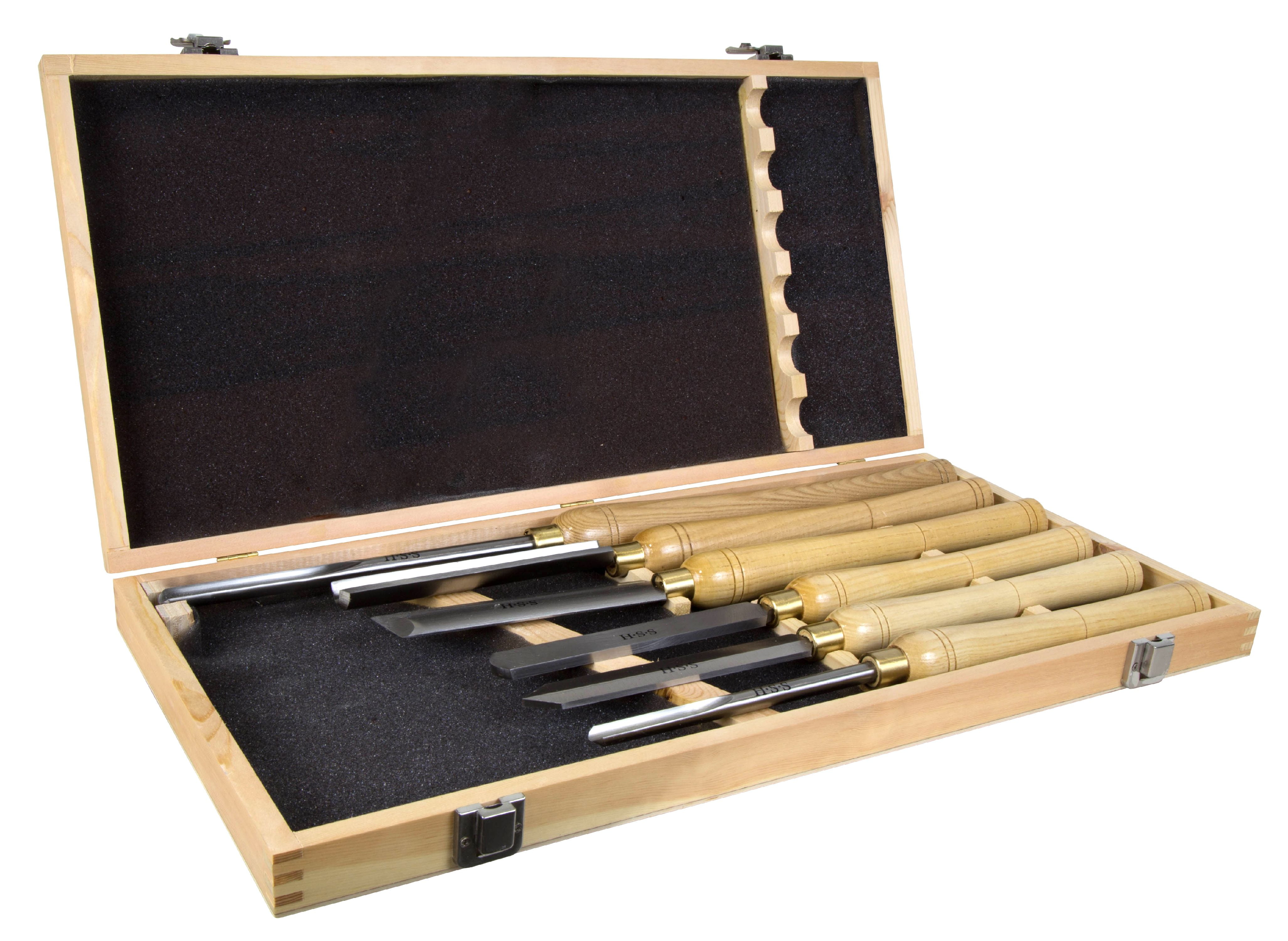 WEN 6-Piece 16-to-22-Inch Artisan Chisel Set with High-Speed Steel Blades and Domestic Ash Handles, CH15 - Image 1