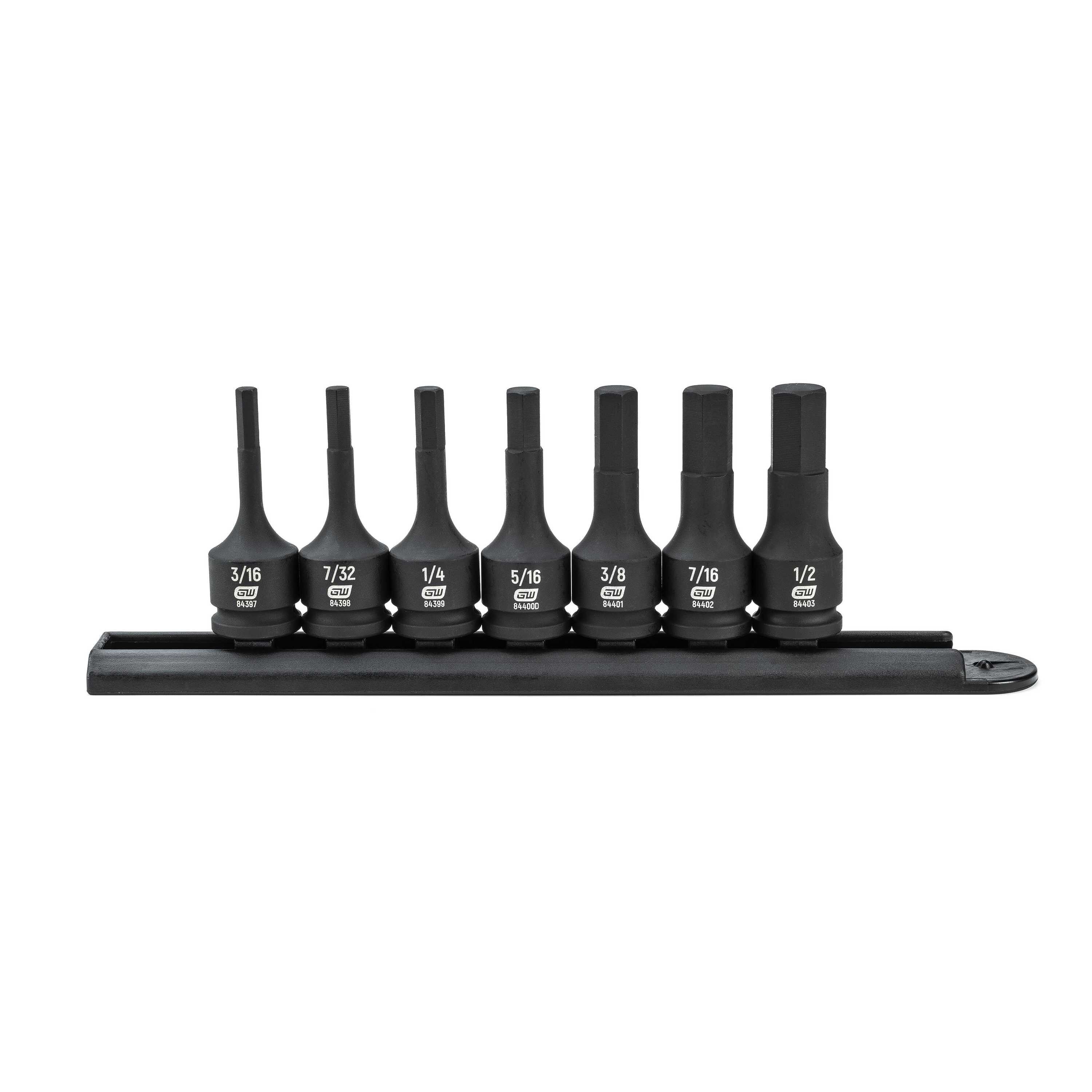 GEARWRENCH 7 -Piece Standard (SAE) 3/8-in Drive Set 6-point Impact Socket Set - Image 1