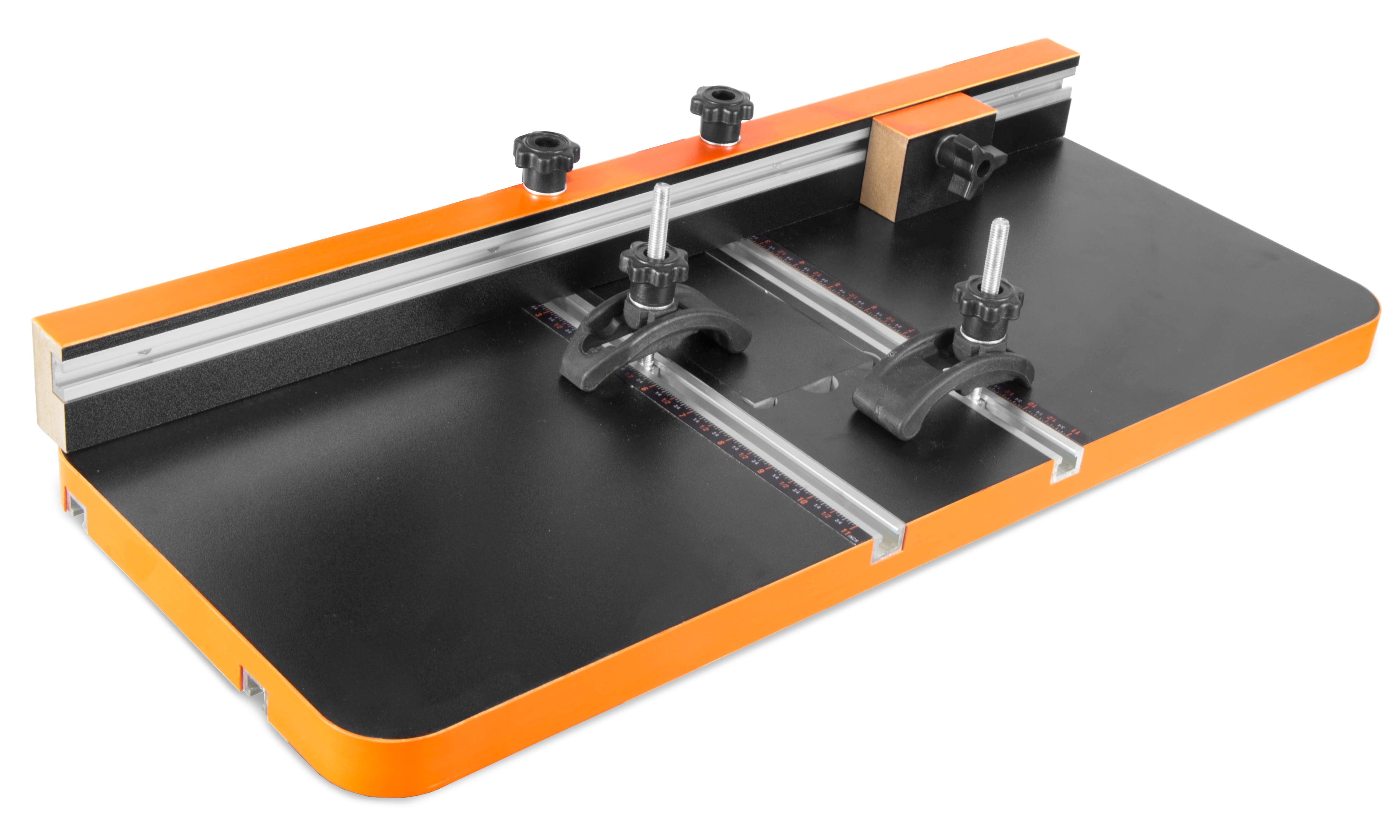 24-by-12-Inch Drill Press Table with an Adjustable Fence and Stop Block - Image 1