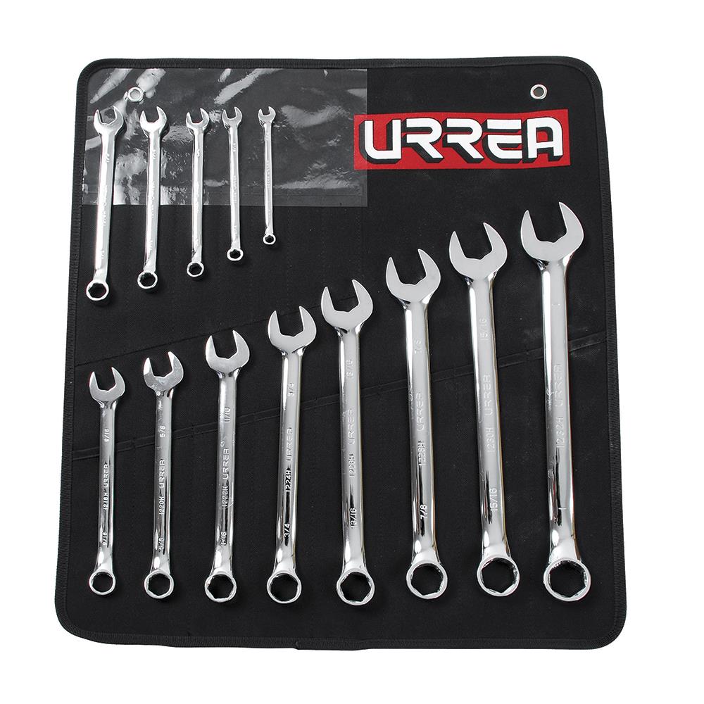 6 Point Metric Combination Chrome Wrench Set (13-Piece) - Image 1