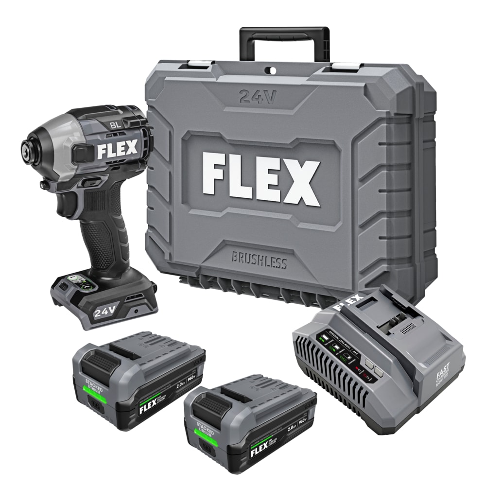 FLEX STACKED LITHIUM 24-volt 1/4-in Brushless Cordless Impact Driver (Battery Included and Charger Included and Hard Case included) - Image 1