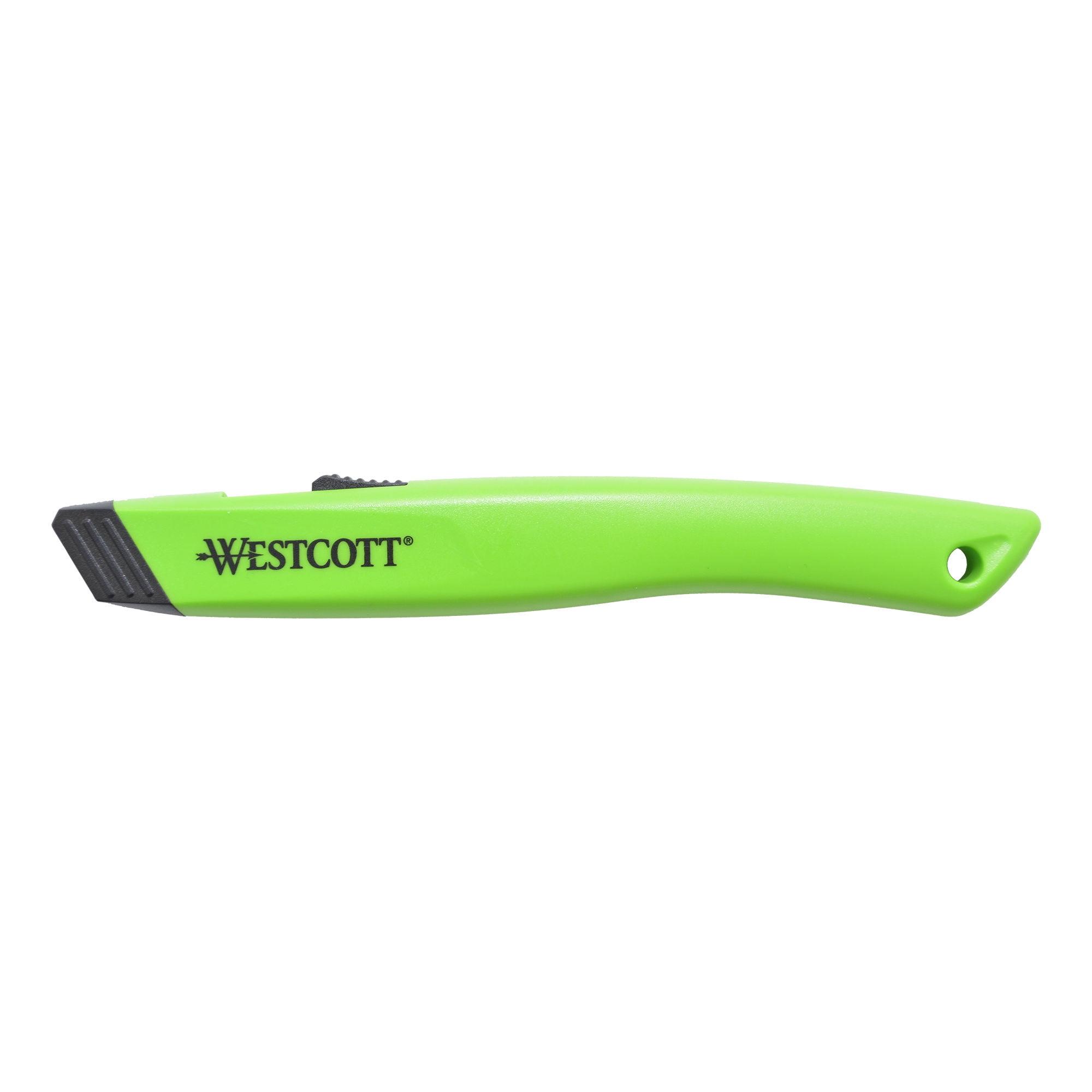 Westcott Full Size Retractable Ceramic Utility Box Cutter, Plastic, Green, 1-Count - Image 1