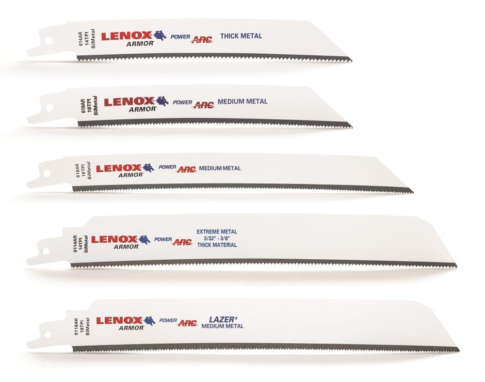 LENOX Armor Curved Bi-metal Metal cutting Reciprocating Saw Blade Set 10 -Pack - Image 1