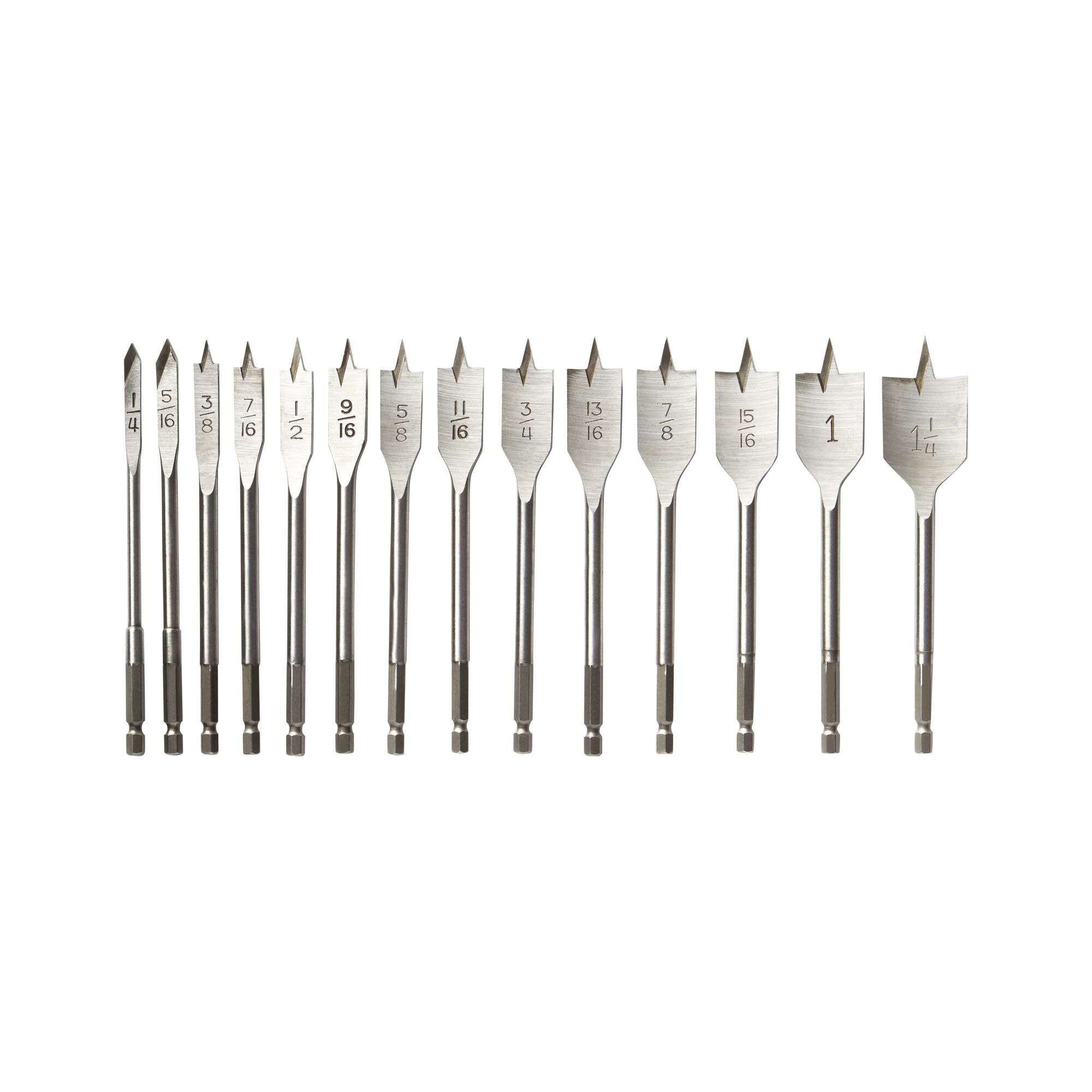 IRWIN Classic 14-Piece x Assorted Woodboring Spade Drill Bit Set - Image 1