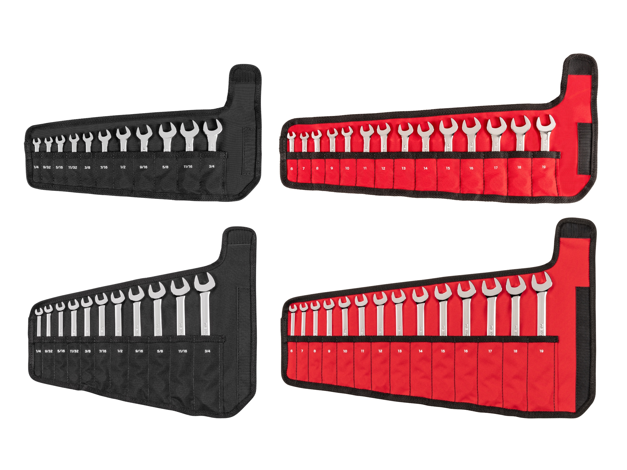 TEKTON 50 -Piece Set 12-point Metric and standard (SAE) Standard Combination Wrench Includes Soft Case - Image 1