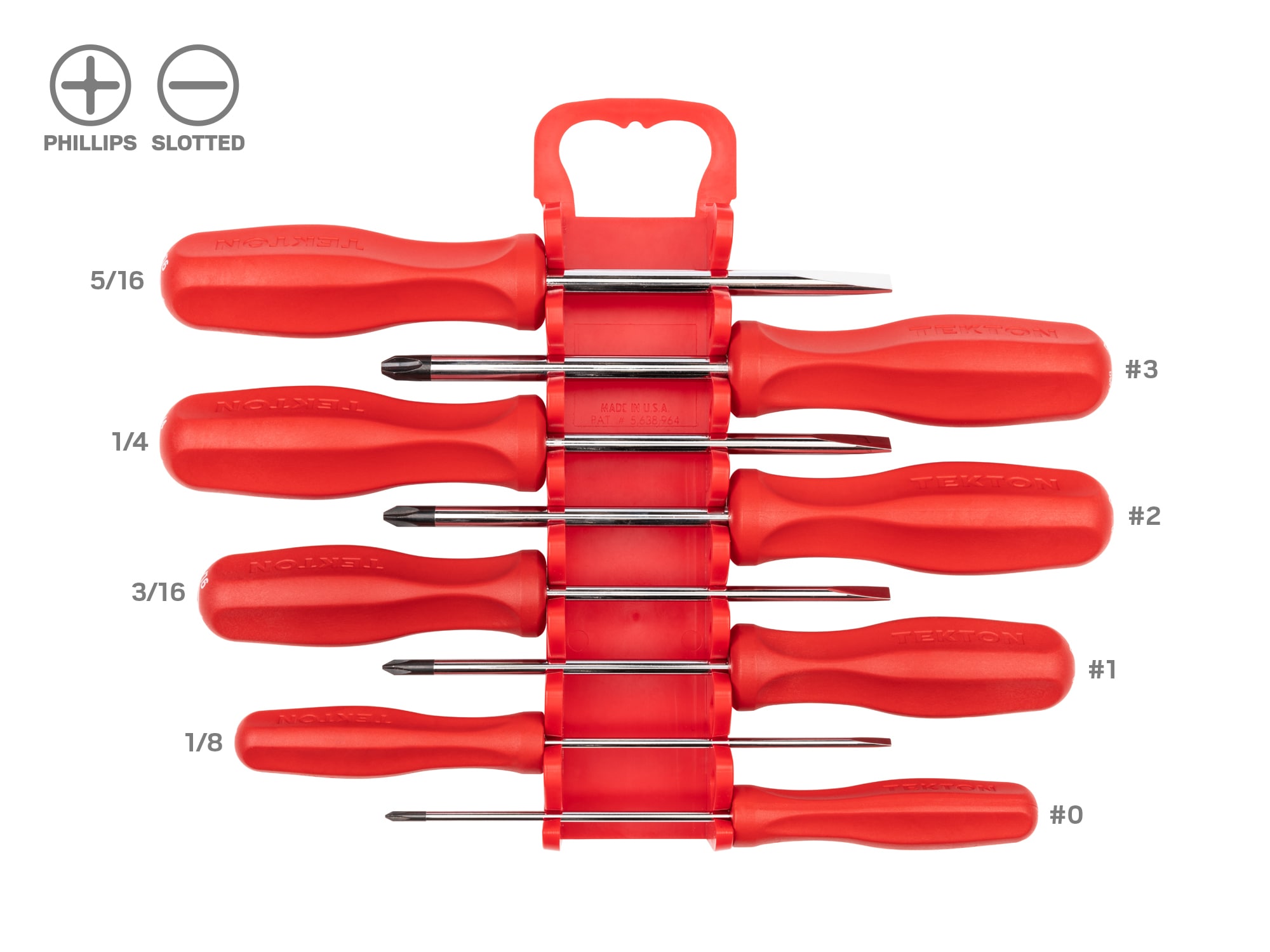 TEKTON 8 -Piece 4-in Screwdriver Set - Image 1