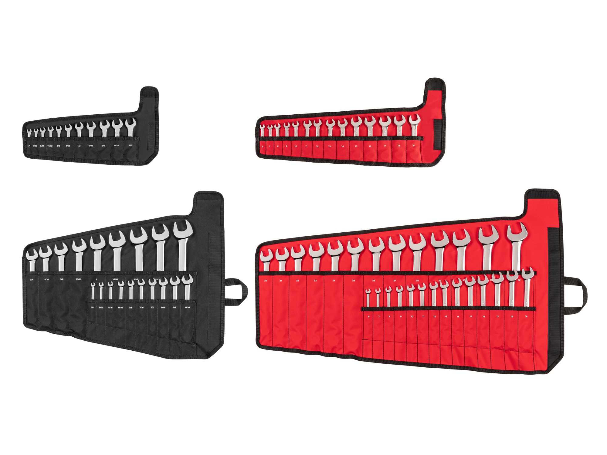 TEKTON 71 -Piece Set 12-point Metric and standard (SAE) Standard Combination Wrench Includes Soft Case - Image 1