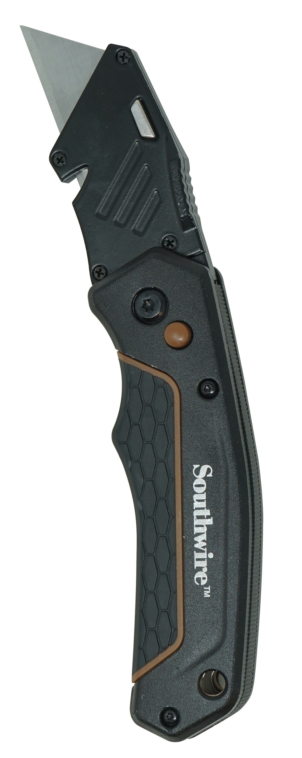 Southwire 9mm 1 -Blade Folding Retractable Utility Knife with On Tool Blade Storage - Image 1