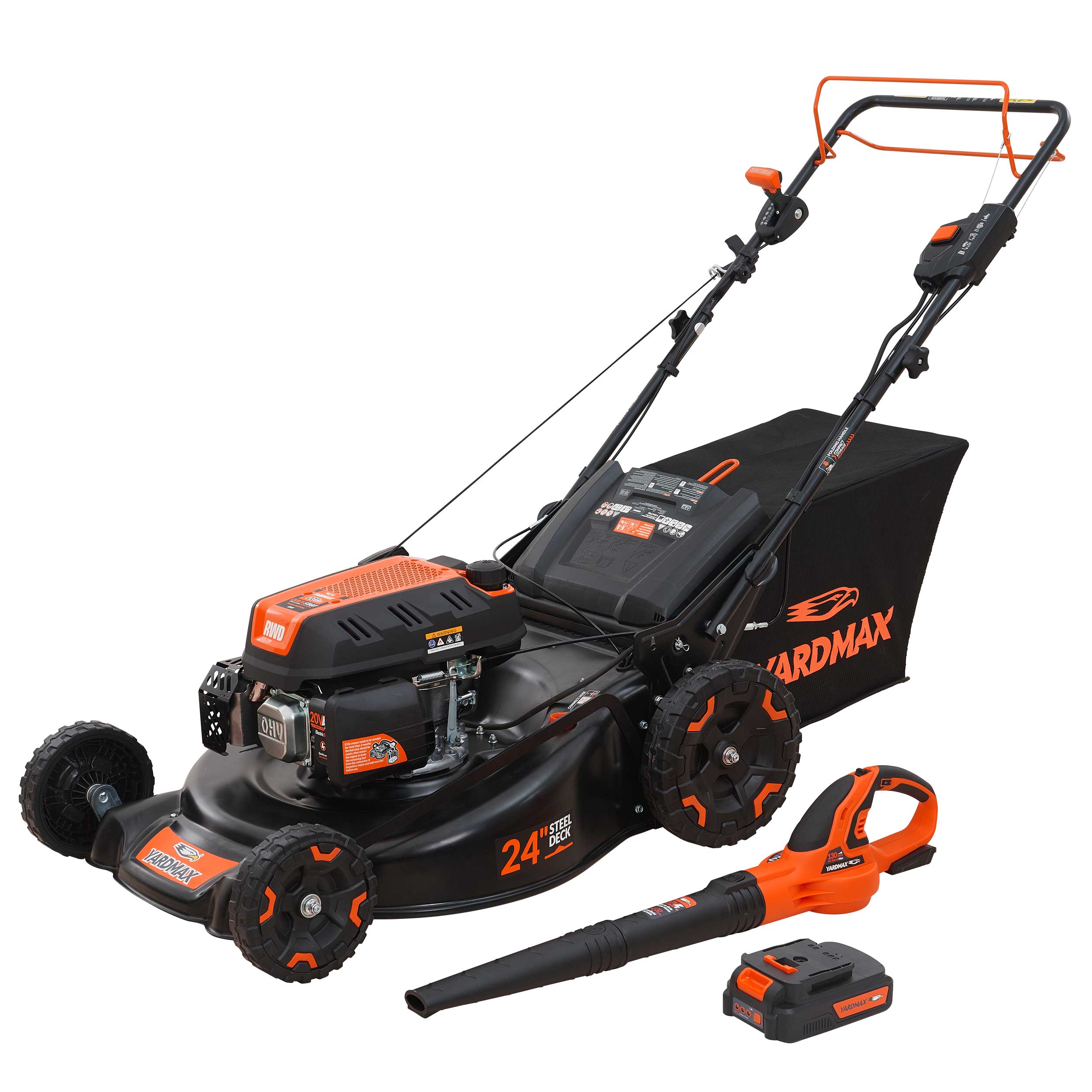 YARDMAX YG4761-YF1320 24-in Gas Self-propelled lawn mower with 201-cc YARDMAX Engine - Image 1