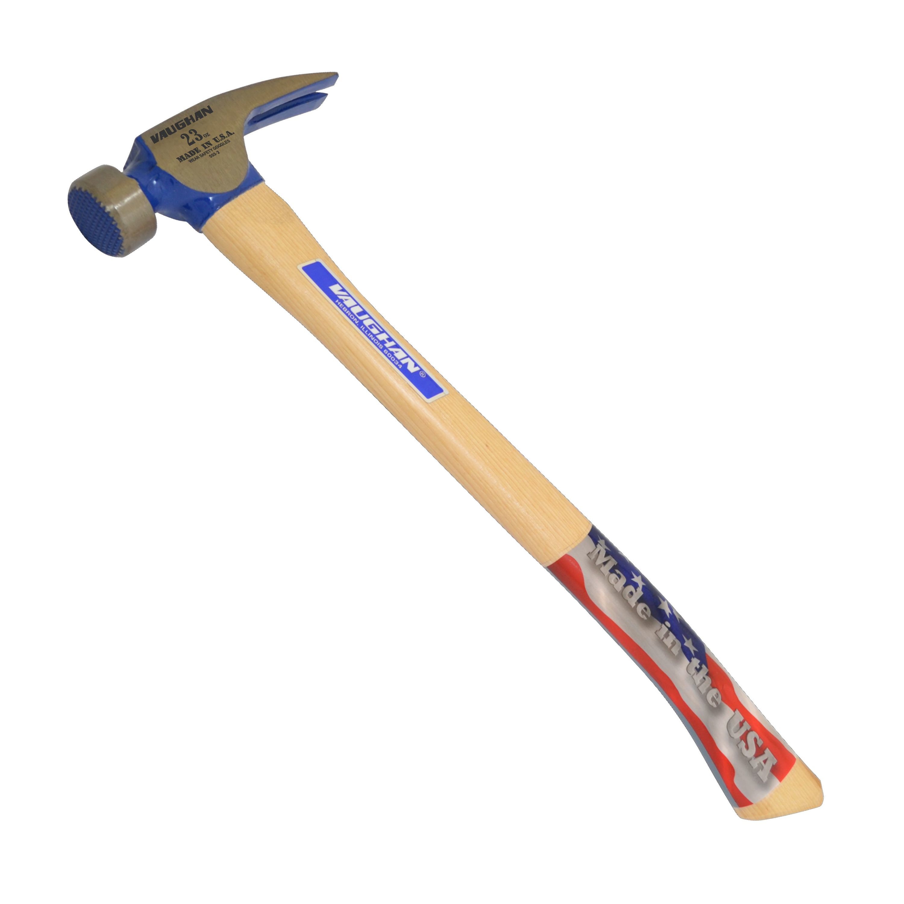 23 oz. Milled Face California Framing Hammer, 17 in. curved Hardwood handle - Image 1