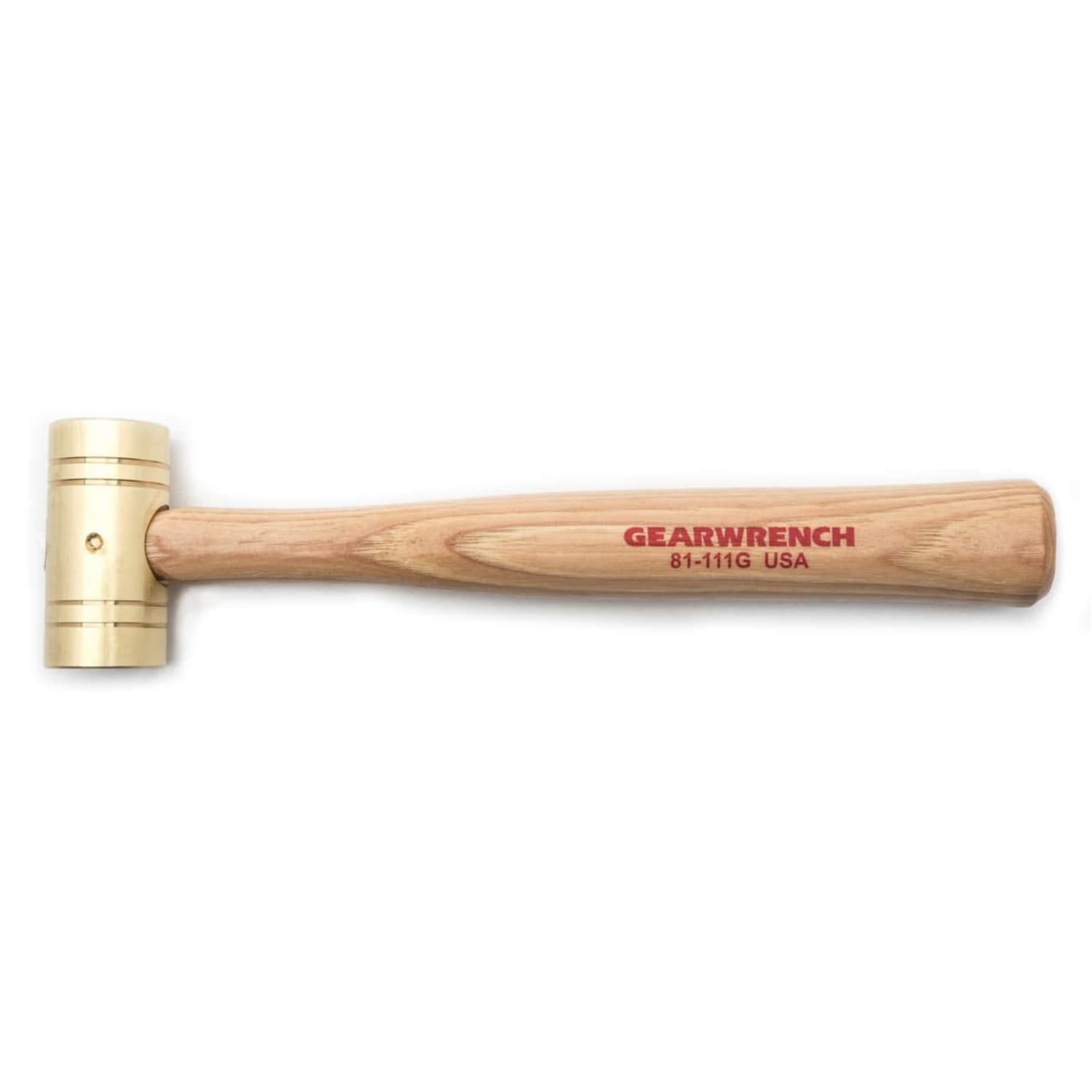 GEARWRENCH 16 -oz Brass Head Wood Handle Brass Club hammer - Image 1