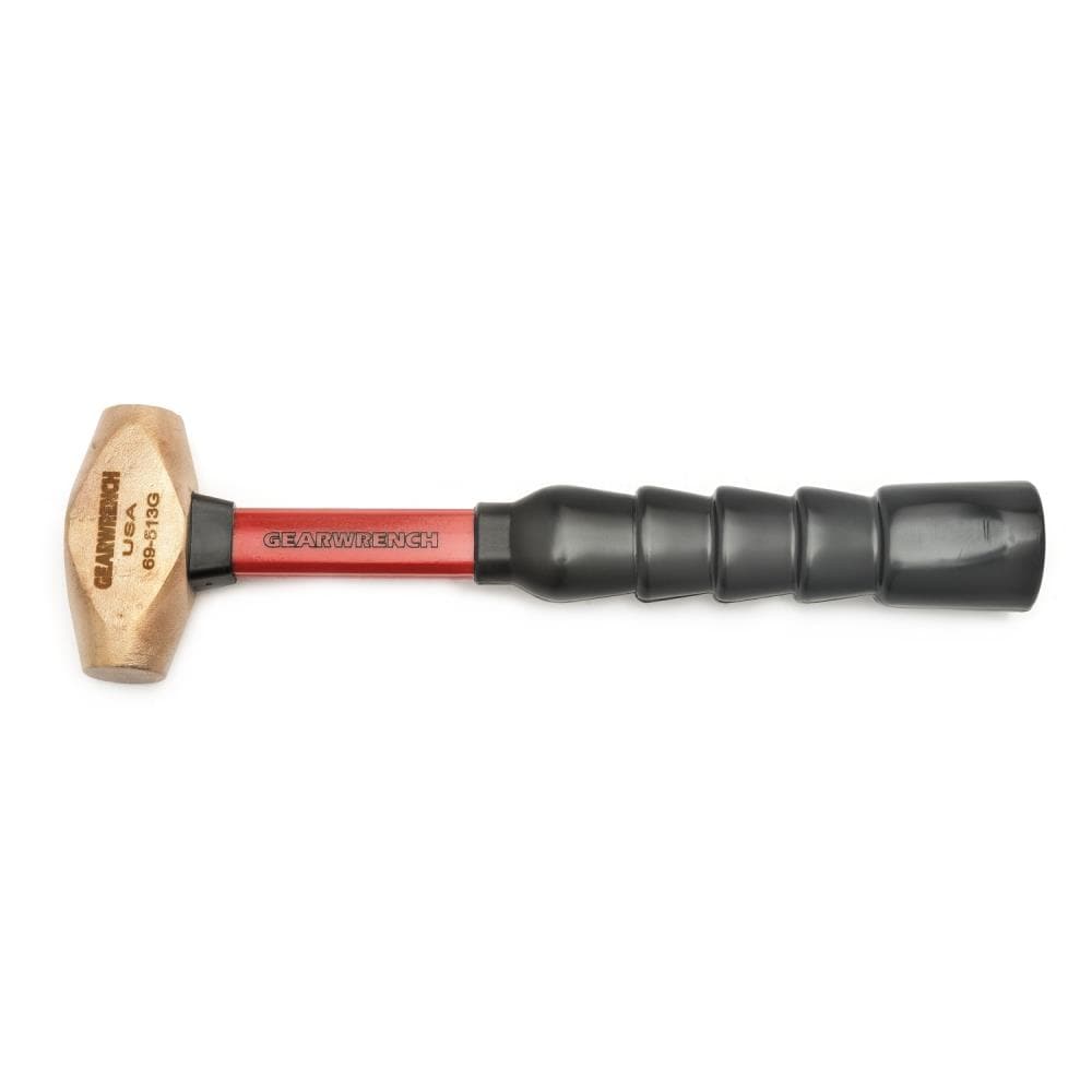 GEARWRENCH 1.5 -lb Brass Head Fiberglass Handle Brass Club hammer - Image 1