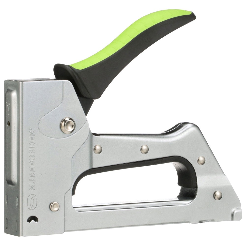 Surebonder Light Duty Staple Gun, Jam Resistant - Easy Drop-in Loading, Less Force Needed - for Household Repairs, Craft Projects - Tool ONLY (5580) - Image 1