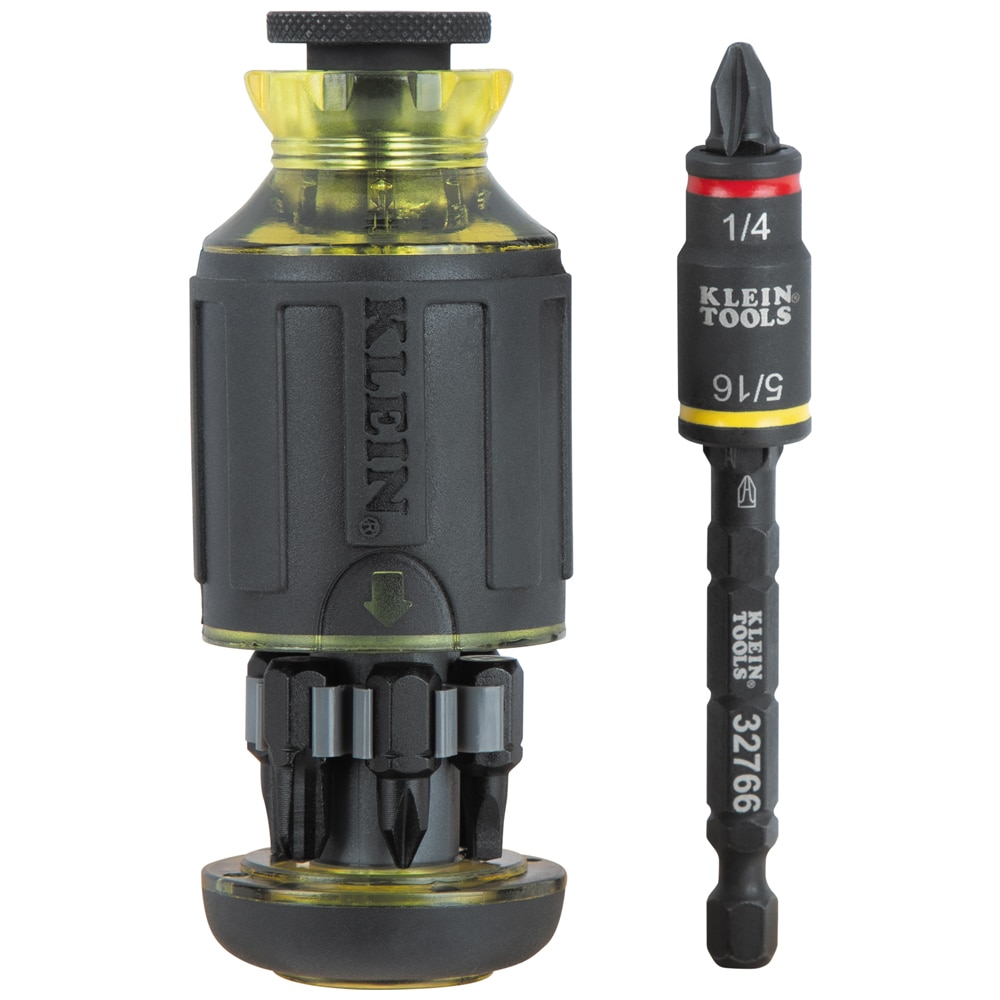 Klein Tools 10-in-1 Impact-Rated Stubby Driver Set with Flip Socket - Image 1