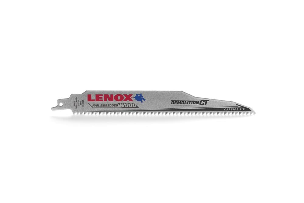 LENOX Demolition CT Demolition CT Carbide tooth 9-in 6 TPI Wood/Nail embedded cutting Demolition Reciprocating Saw Blade 3 -Pack - Image 1