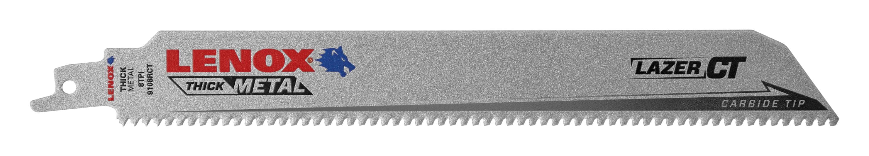 Lenox 9-in 8-TPI Carbide Tooth Reciprocating Saw Blade - Image 1