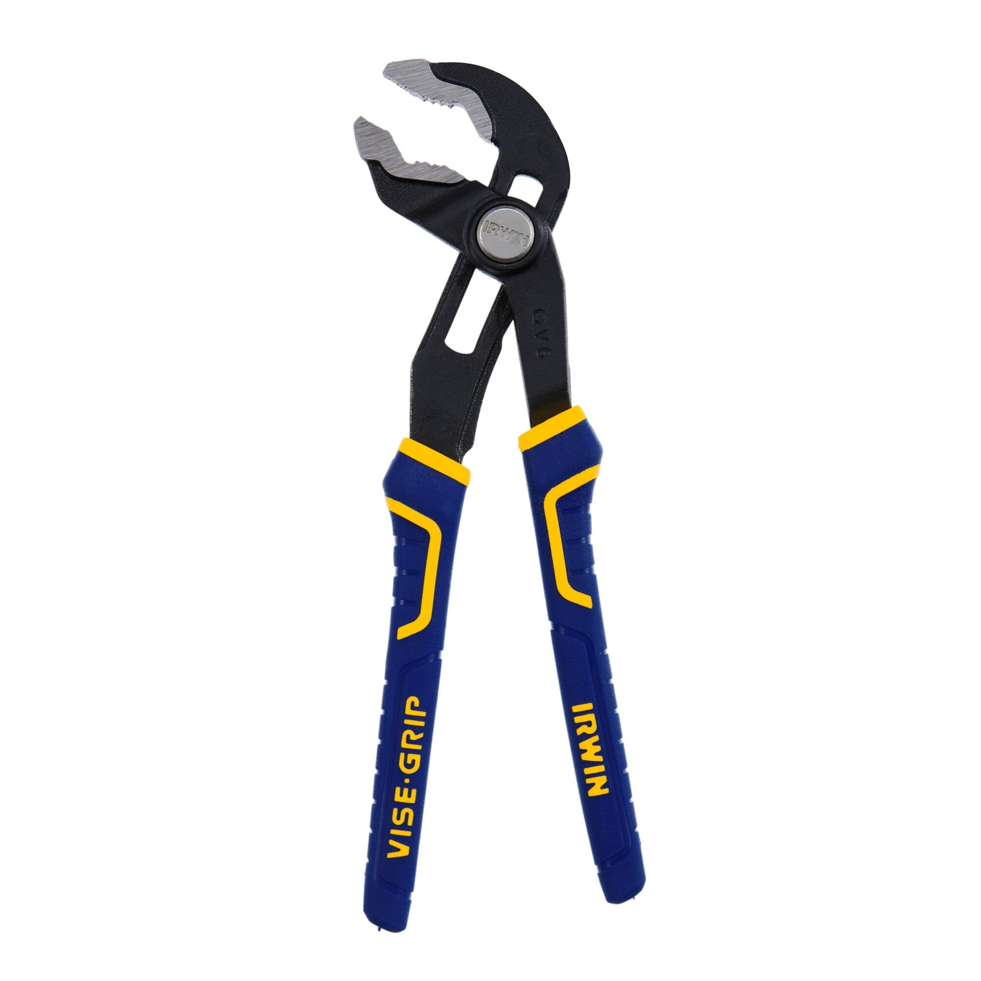 IRWIN VISE-GRIP Tools GrooveLock Pliers, V Jaw, 6-inch (4935351), Black, Blue Yellow, Silver, 6" - Image 1