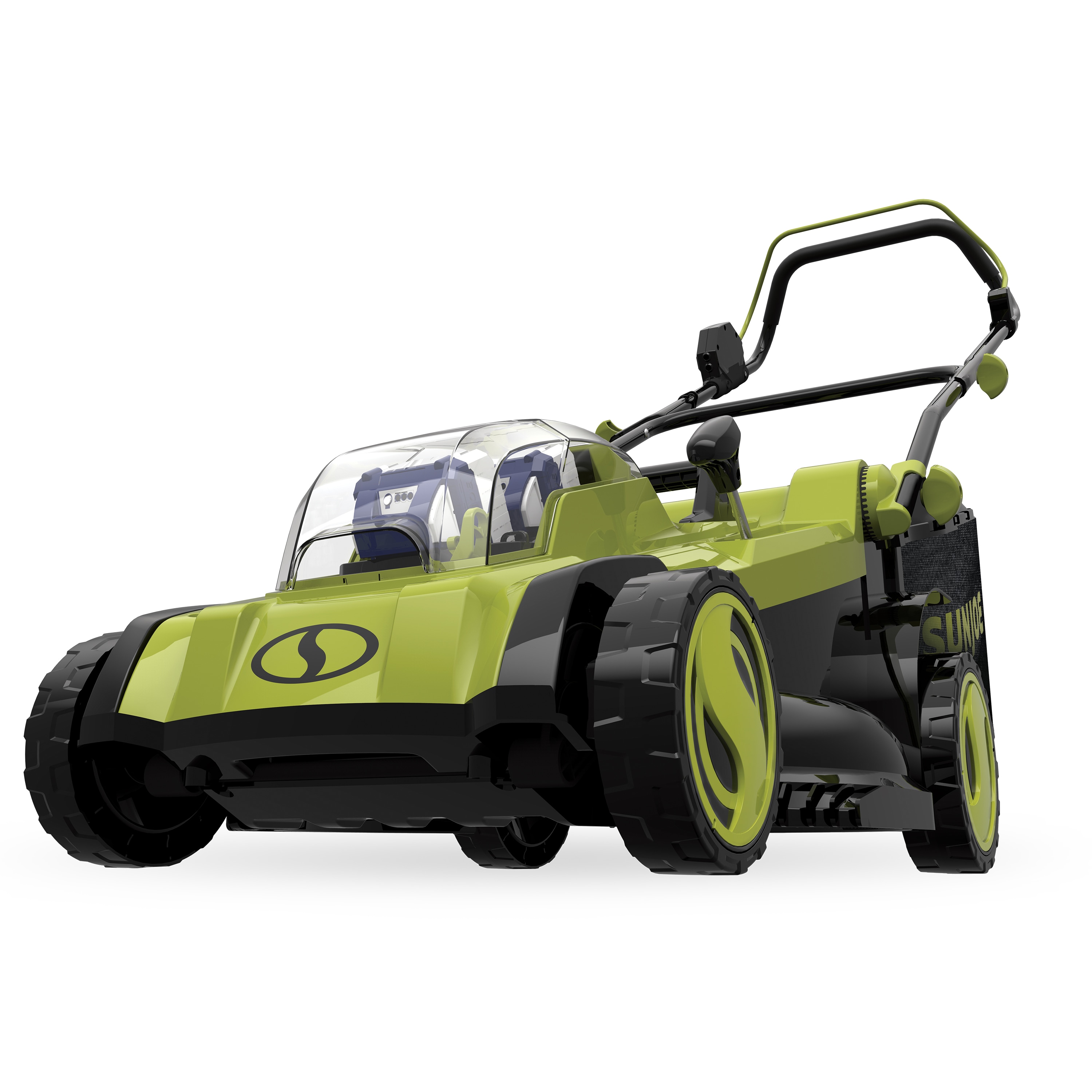 Sun Joe Cordless Electric Push Lawn Mower with 6-Position Height Adjustment, 11-Gal Bag, 17-Inch Cutting Width - Heavy-Duty Yard Trimmer for Gardening Care and Maintenance, 24V-X2-17LM - Image 1