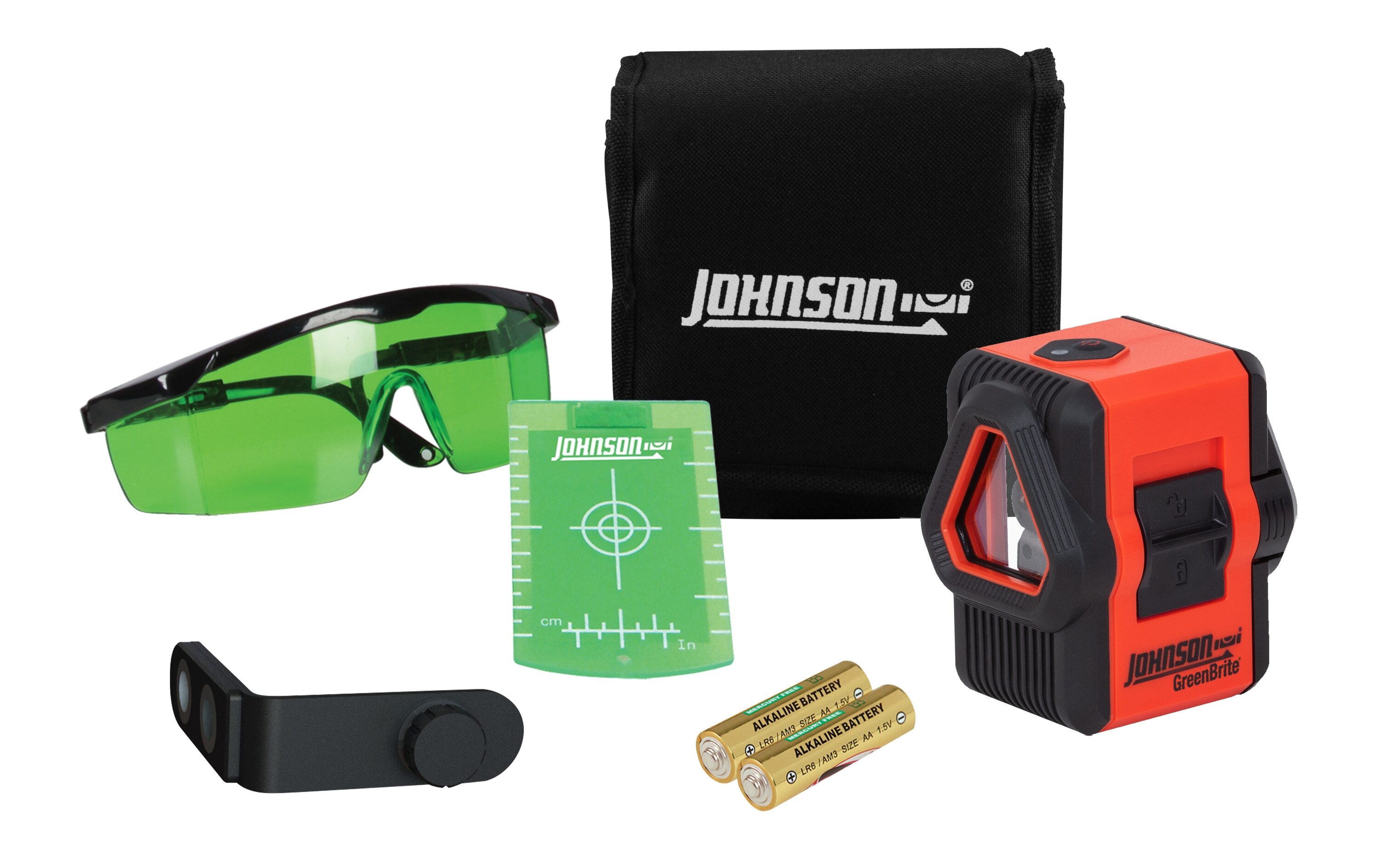 Johnson Level 50-ft Green Self-Leveling Cross-line Laser Level Kit - Image 1