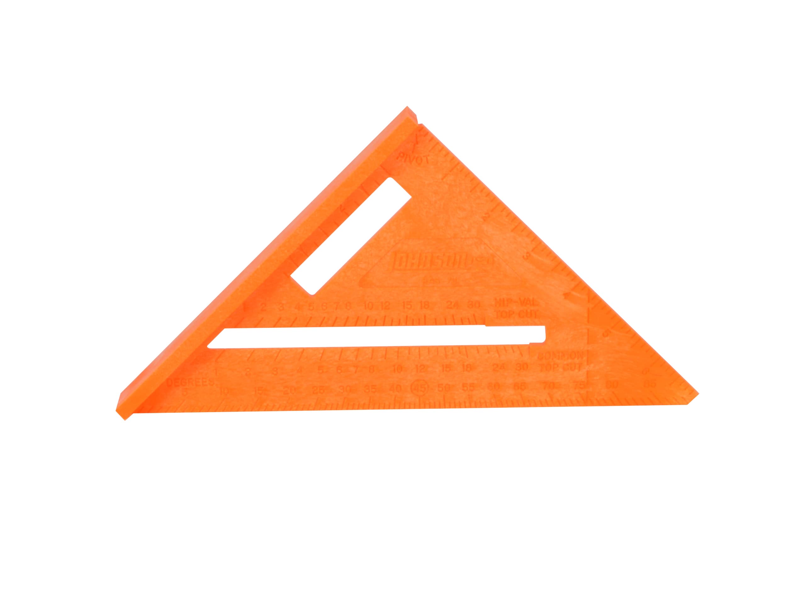 Johnson Level 7 Inch Structo-Cast Rafter Angle Square Glo Orange - Image 1