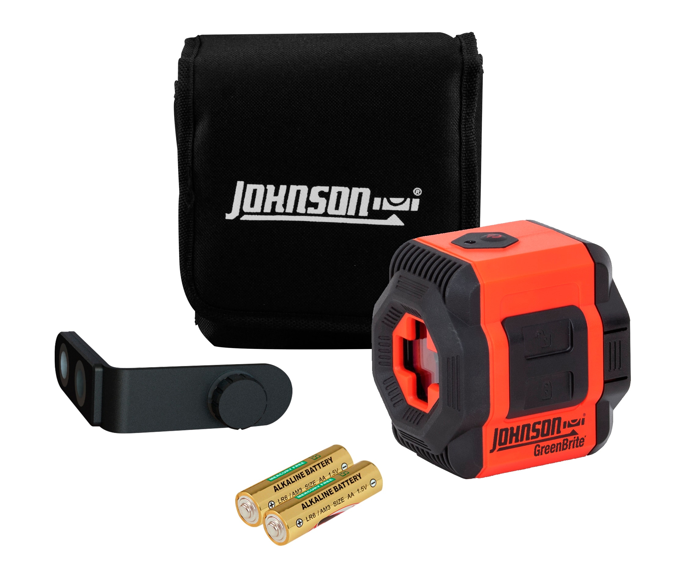 Johnson Level 50.0-ft Green Self-Leveling Cross-line Laser Level Kit - Image 1