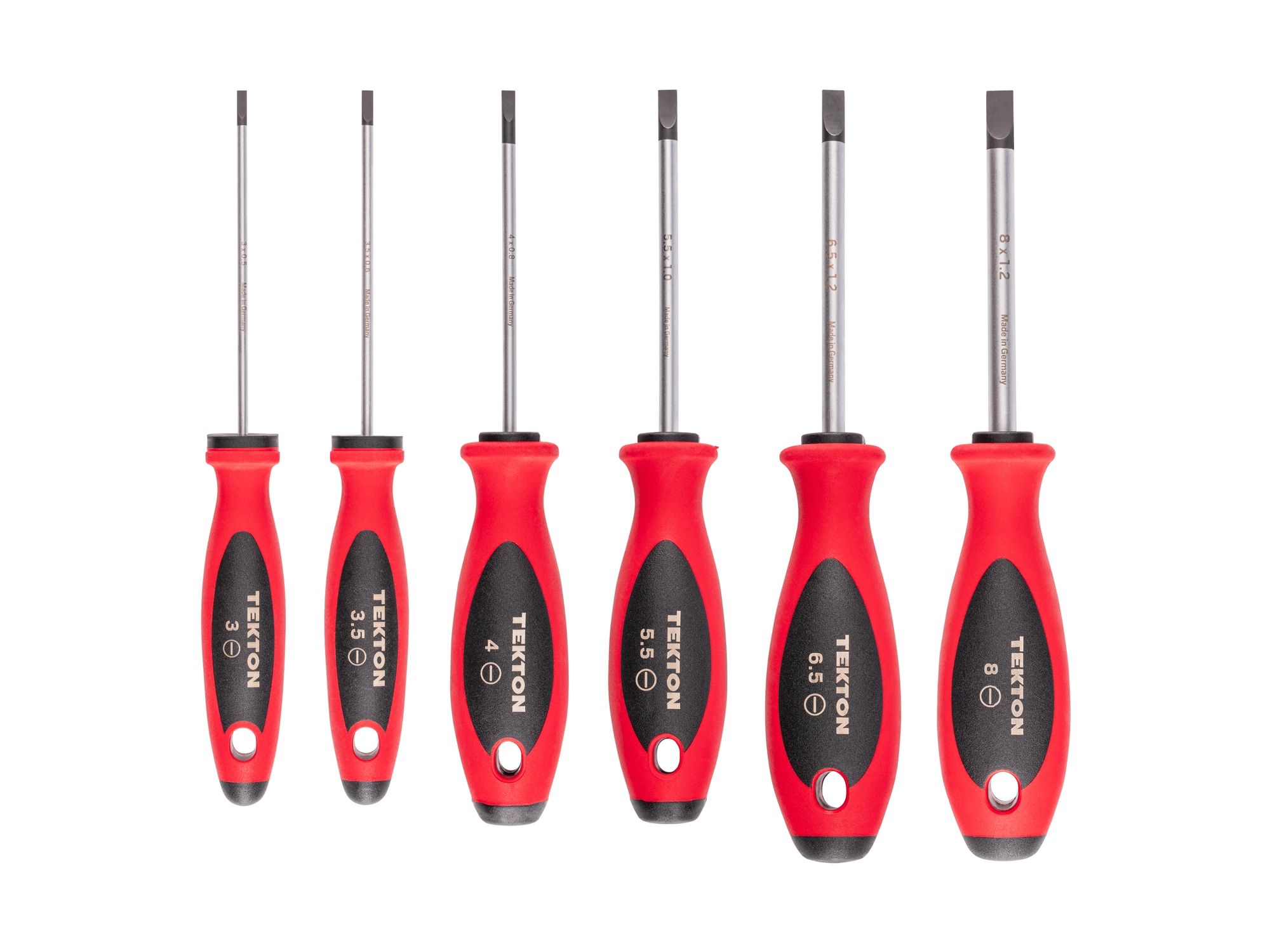 TEKTON 6 -Piece 4-in Slotted Screwdriver Set - Image 1