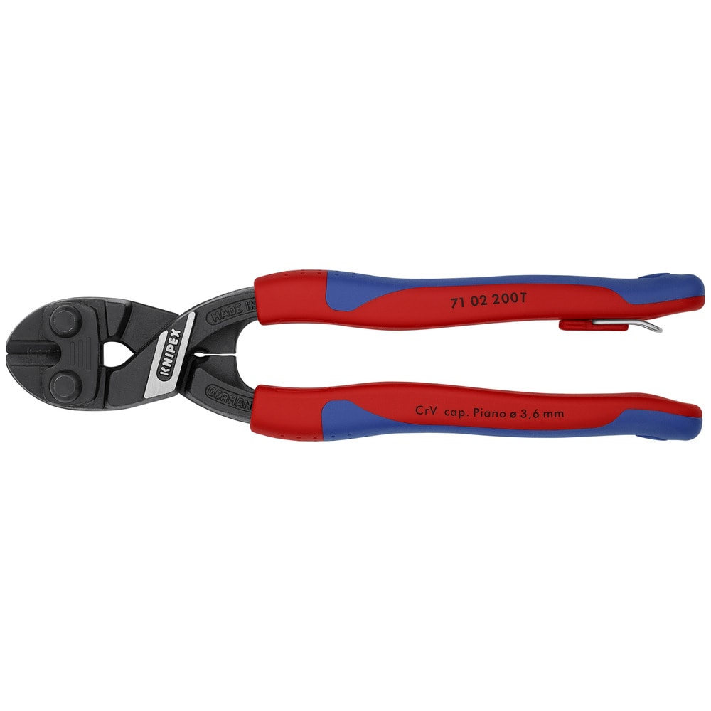 8 in. CoBolt Mini Bolt Cutters with Dual-Component Comfort Grips and Tether Attachment - Image 1
