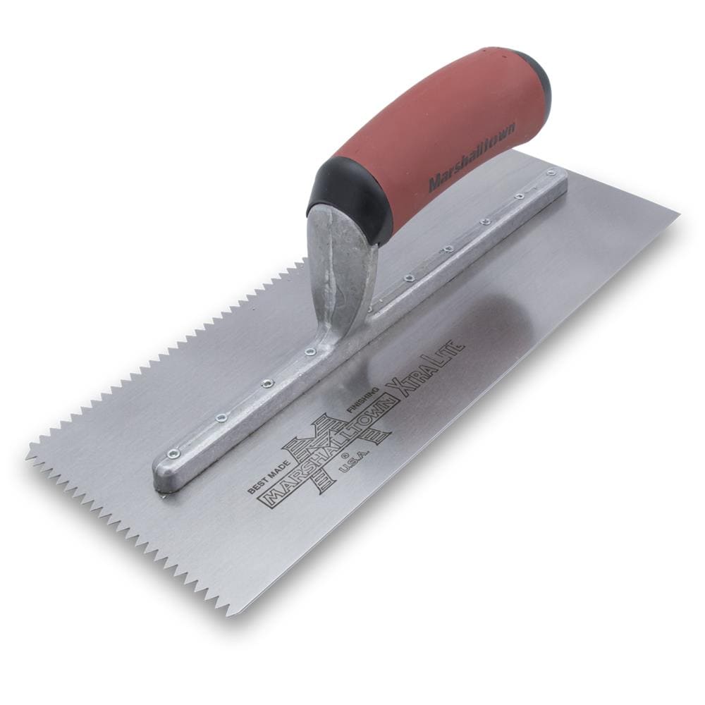 Marshalltown 3/16-in x 5/32-in x 0-in Ground steel V-notch Ceramic Floor Trowel - Image 1