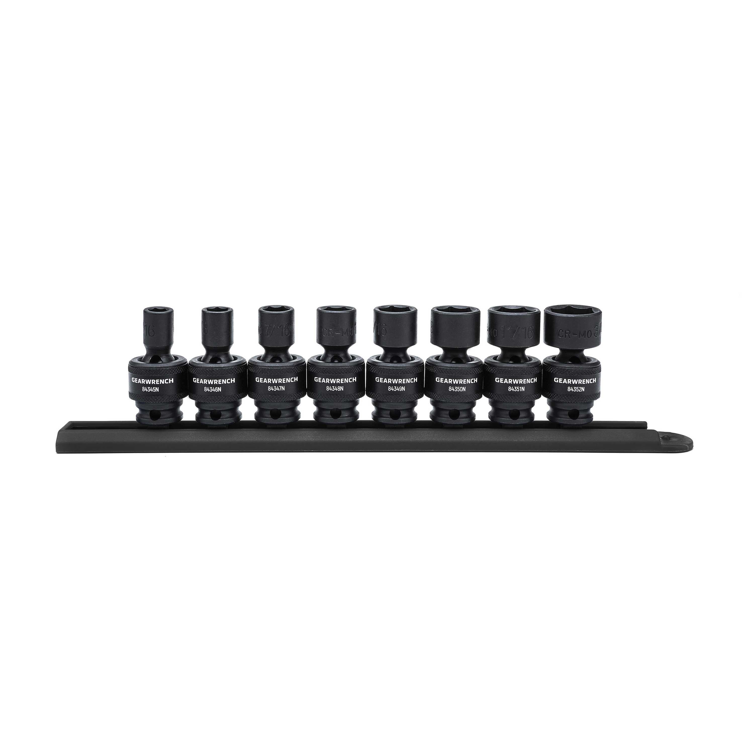 GEARWRENCH 8 -Piece Standard (SAE) 3/8-in Drive Set 6-point Impact Socket Set - Image 1