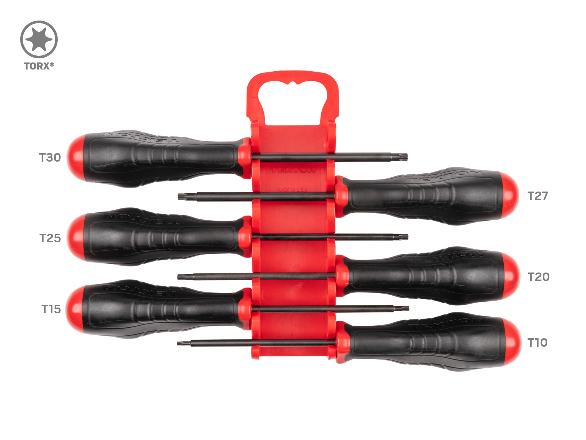 TEKTON 6 -Piece 4-in Torx Screwdriver Set - Image 1