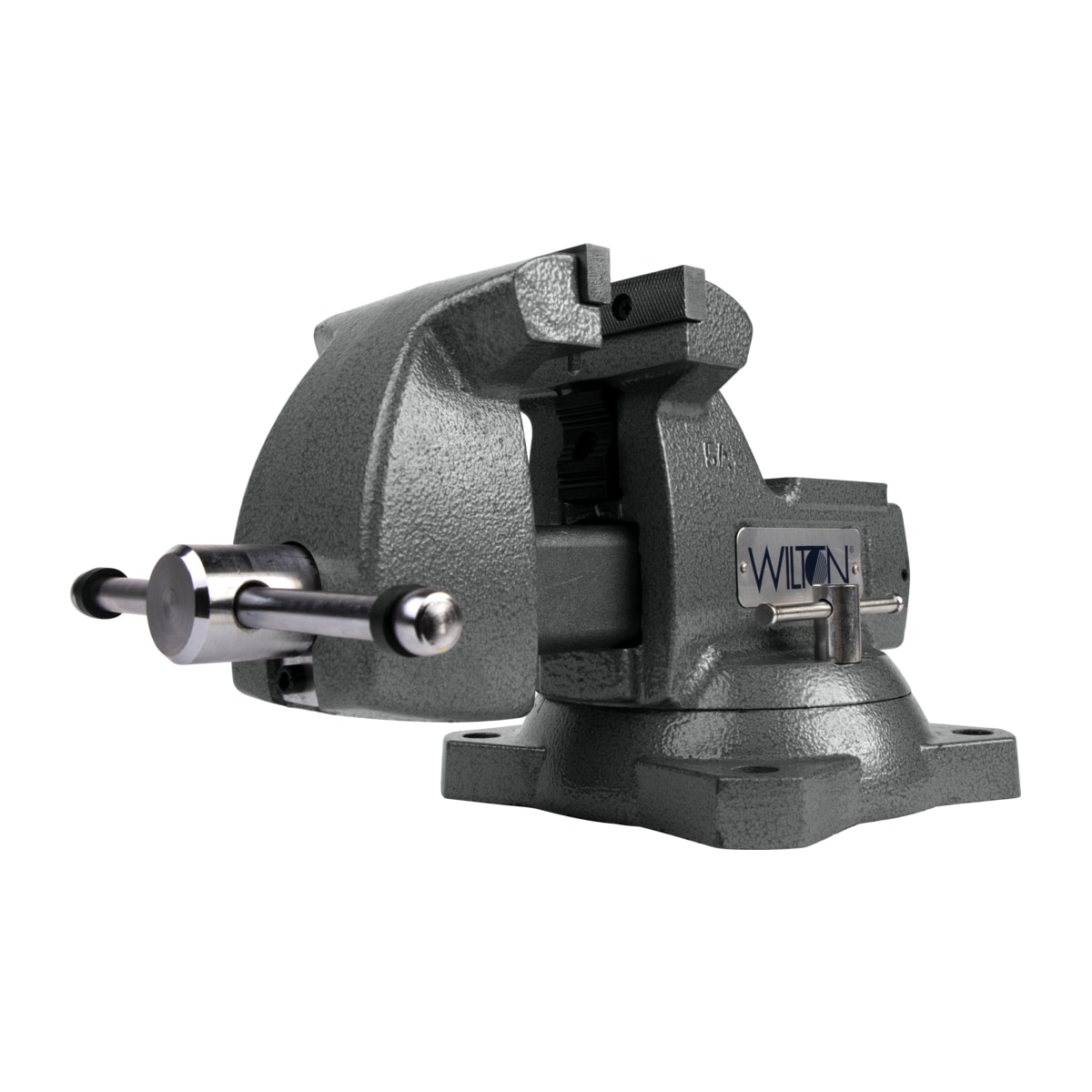 5 in. Mechanics Vise with Swivel Base, 3-3/4 in. Throat Depth - Image 1