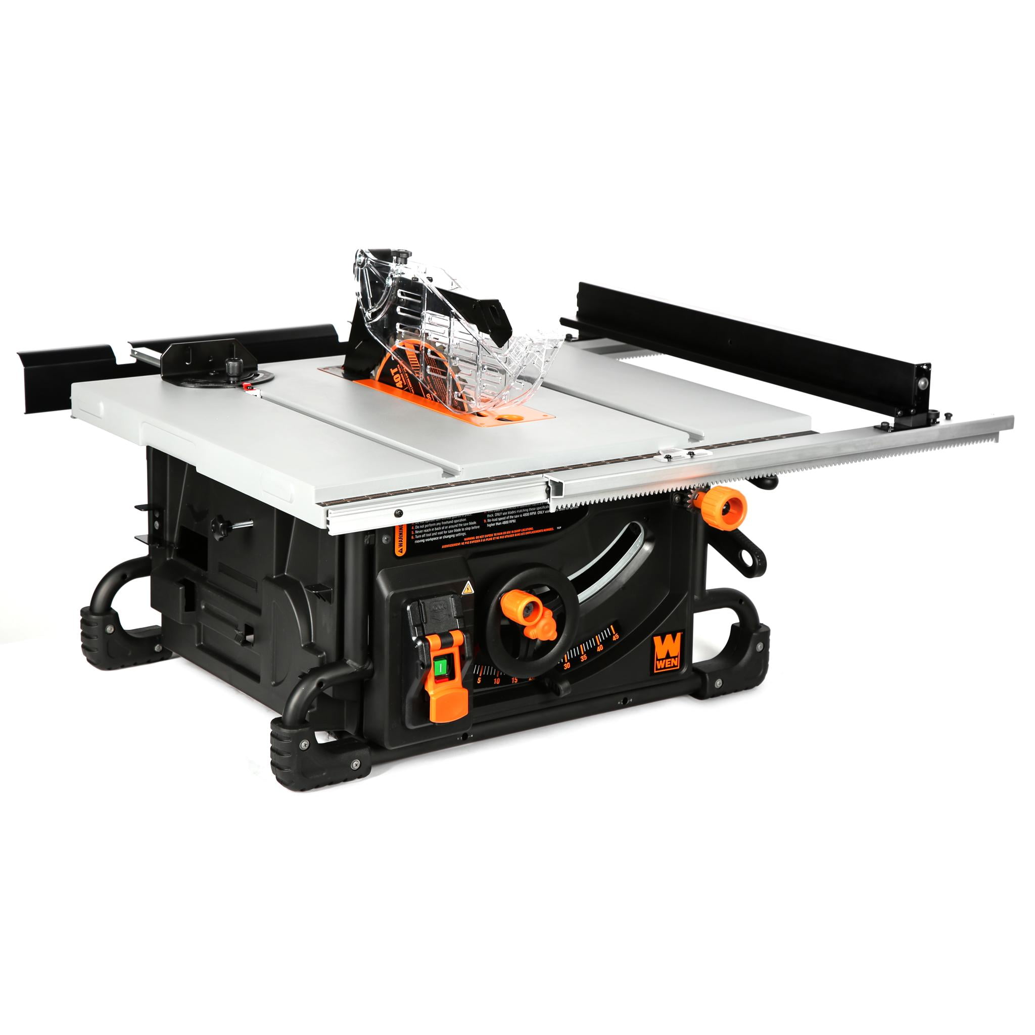 WEN 15-Amp 2 HP 10-Inch Industrial Benchtop Jobsite Table Saw - Image 1