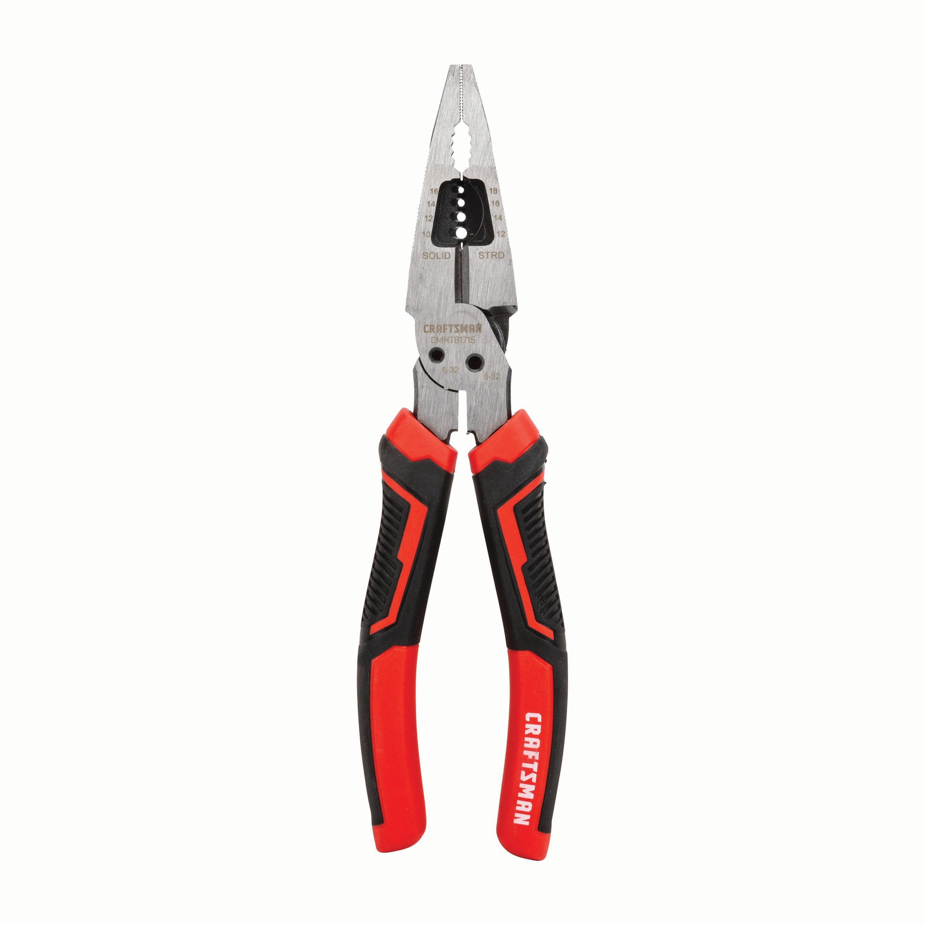 CRAFTSMAN Long Nose Pliers, 8-Inch Multi Function (CMHT81715) - Image 1
