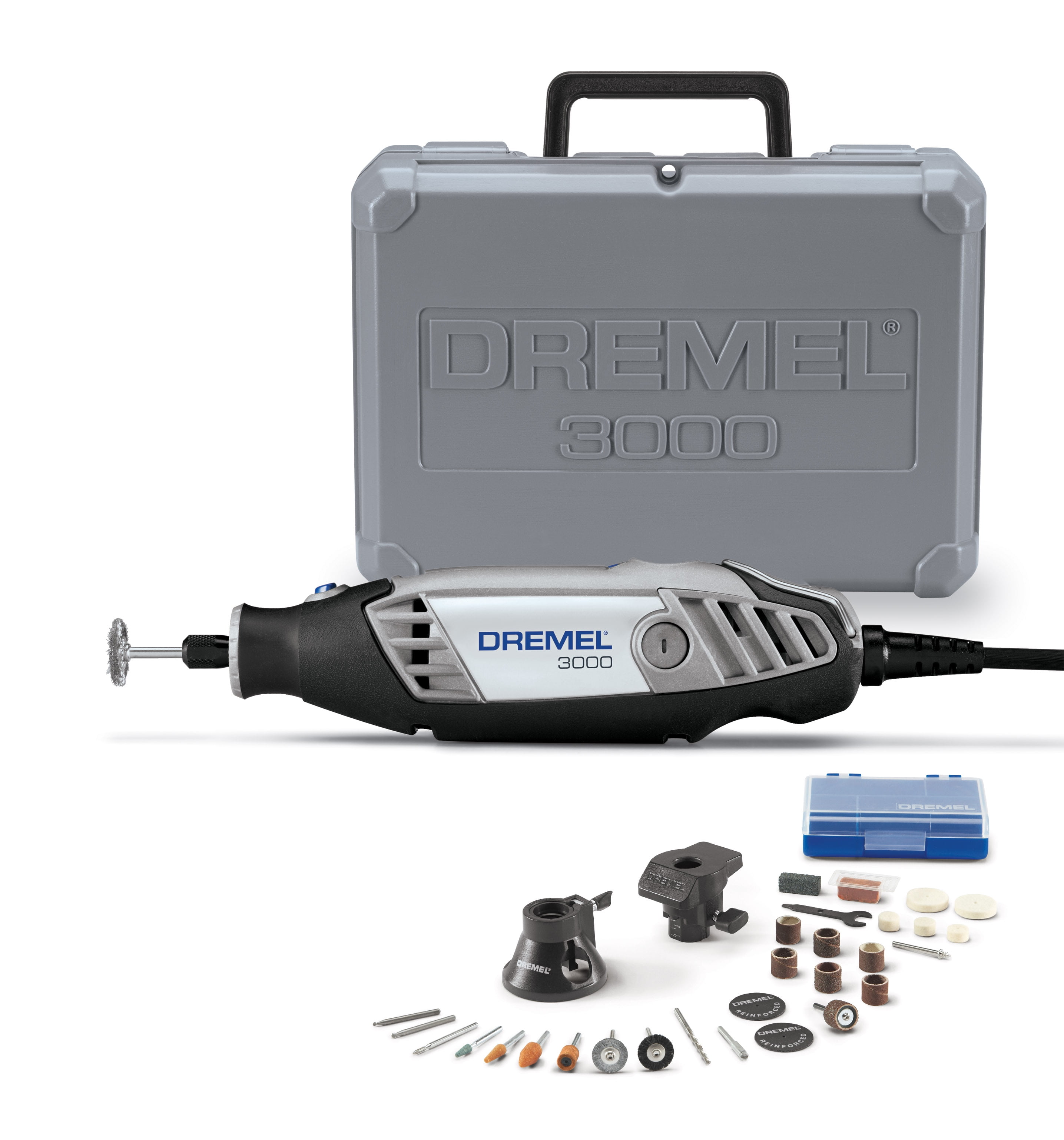 Dremel 3000-2/28 Variable Speed Rotary Tool Kit, 2 Attachments & 28 Accessories, Perfect for Routing, Metal Cutting, Wood Carving, and Polishing - Image 1