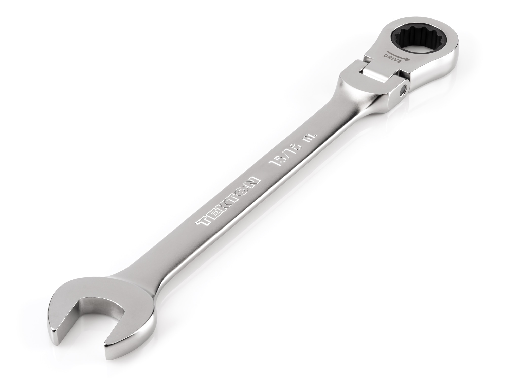 TEKTON 15/16-in Standard (SAE) Flexible Head Ratchet Wrench - Image 1