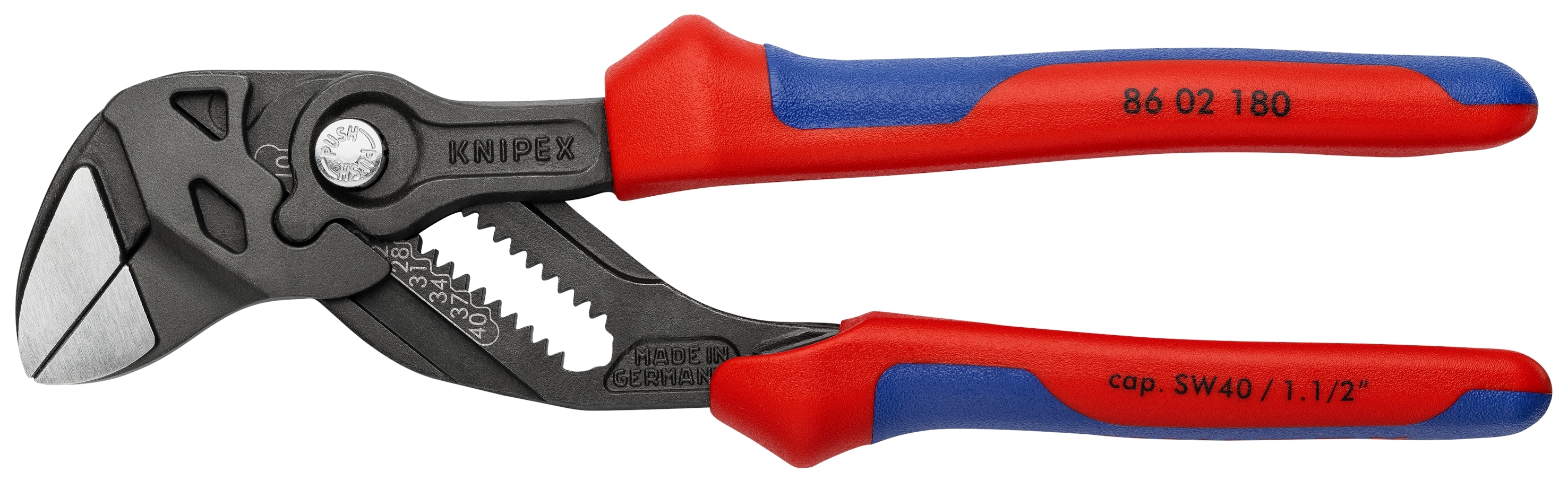 KNIPEX Tools - Pliers Wrench, Black Finish, Multi-Component (8602180) - Image 1