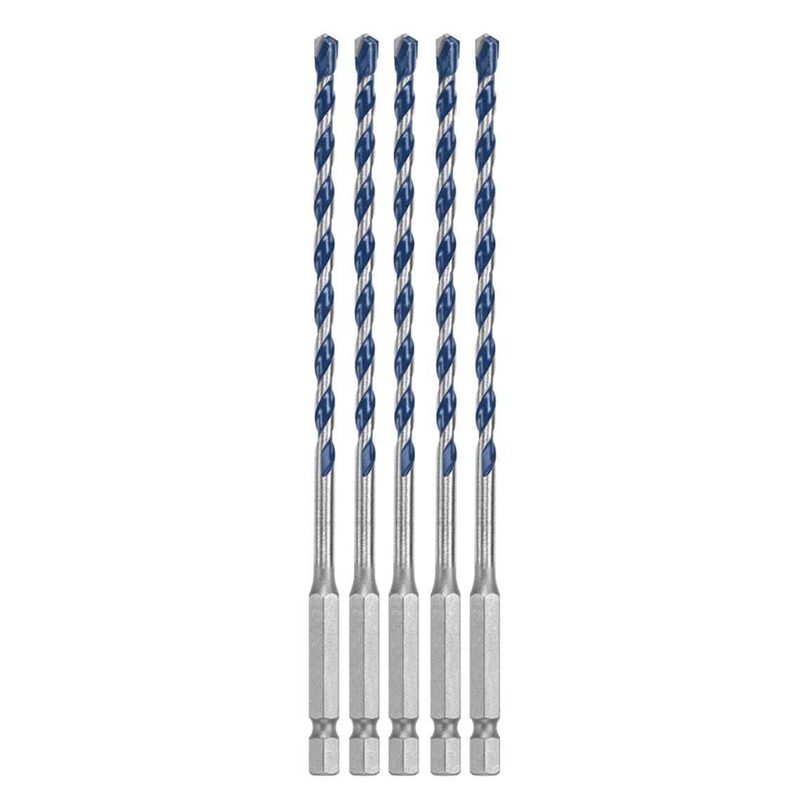 Bosch Blue Xtreme 5 -Piece 3-1/16-in x 6-in Carbide Masonry Drill Bit Set For SDS-plus drill - Image 1