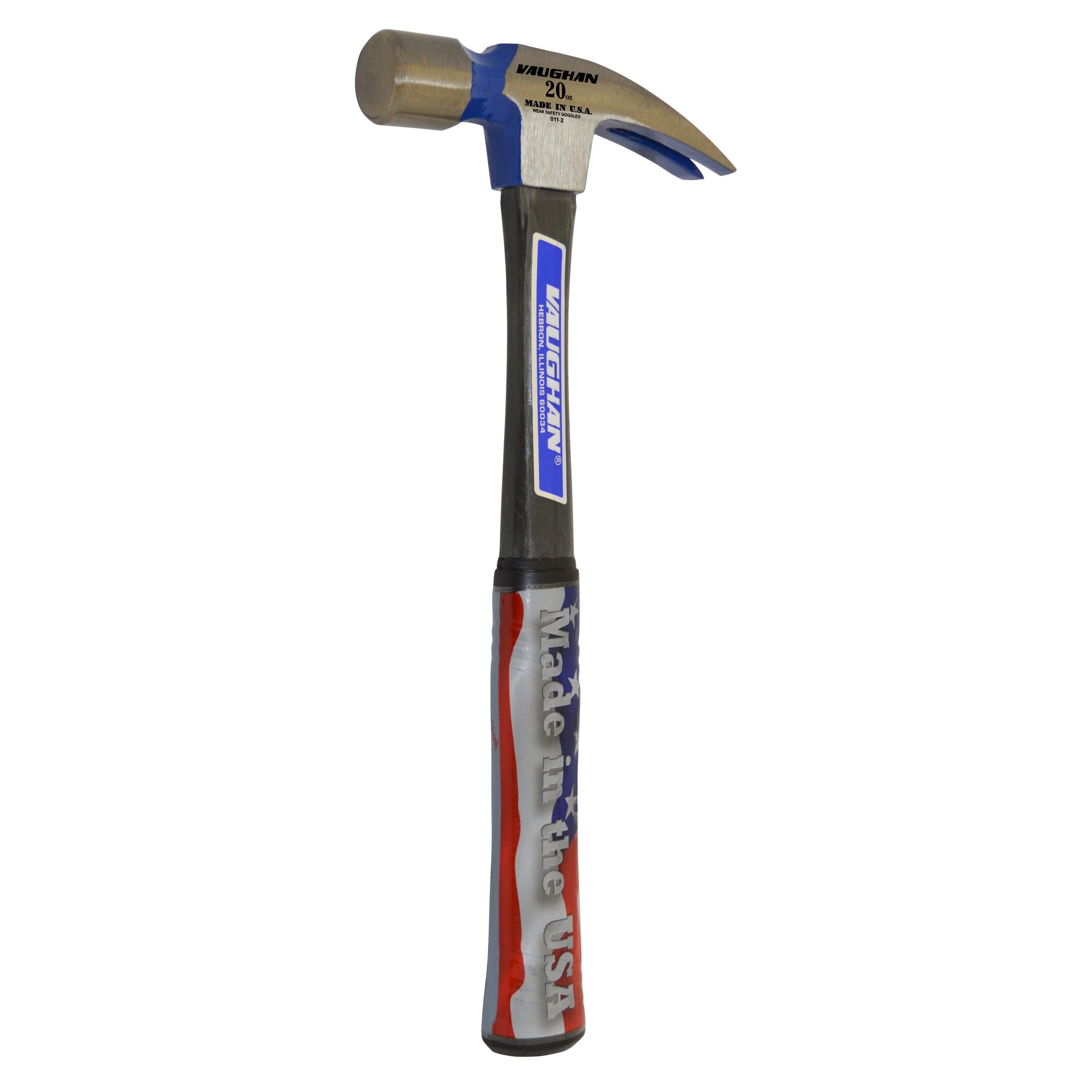 VAUGHAN 20 -oz Steel Head Fiberglass Handle Demolition Claw hammer - Image 1